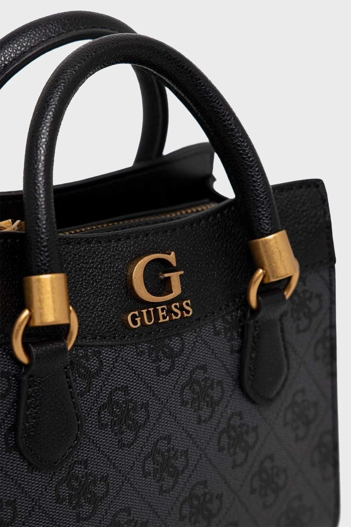 Guess Nell Fermuarlı Çıkarılabilir Zincir Askılı Bayan Çanta HWSB8735760 CLO ANTRASİT - 2