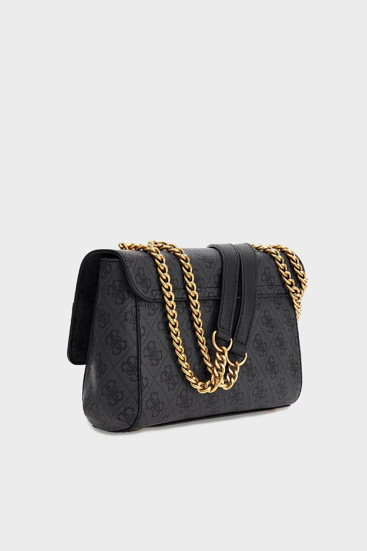 Guess Nell Logolu Zincir Askılı Bayan Çanta HWSB8735210 CLO ANTRASİT - 4