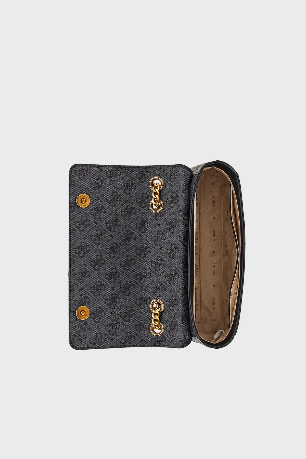 Guess Nell Logolu Zincir Askılı Bayan Çanta HWSB8735210 CLO ANTRASİT - 5