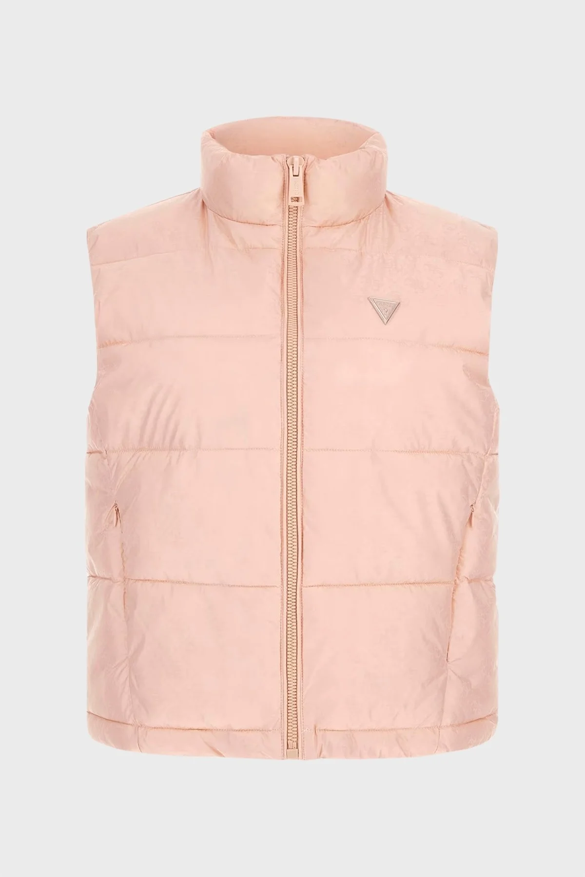 Guess New 4G Logo Crop Şişme W4YL15WGAL2 Bayan Yelek W4YL15 WGAL2 G6I1 PUDRA - 12