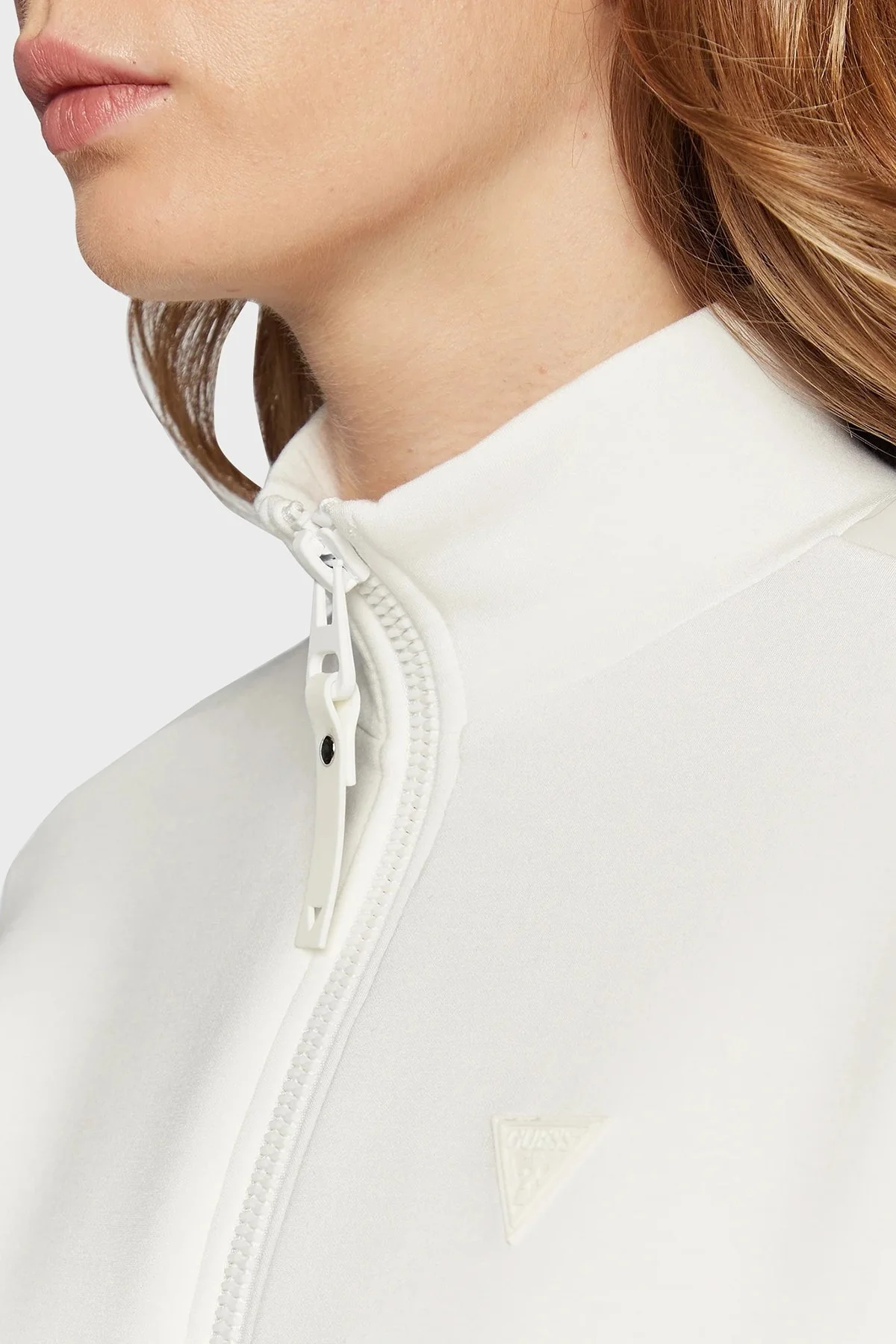 Guess New Allie Regular Fit Dik Yaka V2YQ17K7UW2 Bayan Sweat V2YQ17 K7UW2 G6K5 EKRU - 5