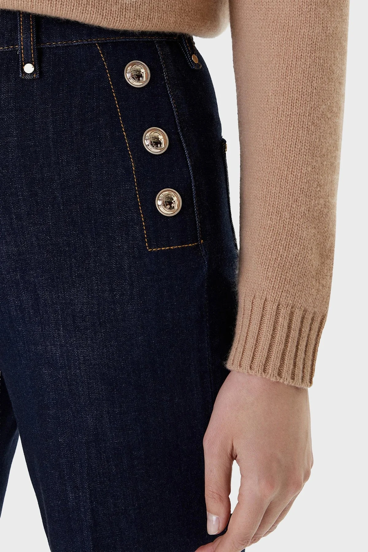 Guess New Faye Jeans Kadın Kot Pantolon W5RA0P D5PW1 BFIN Lacivert - 4