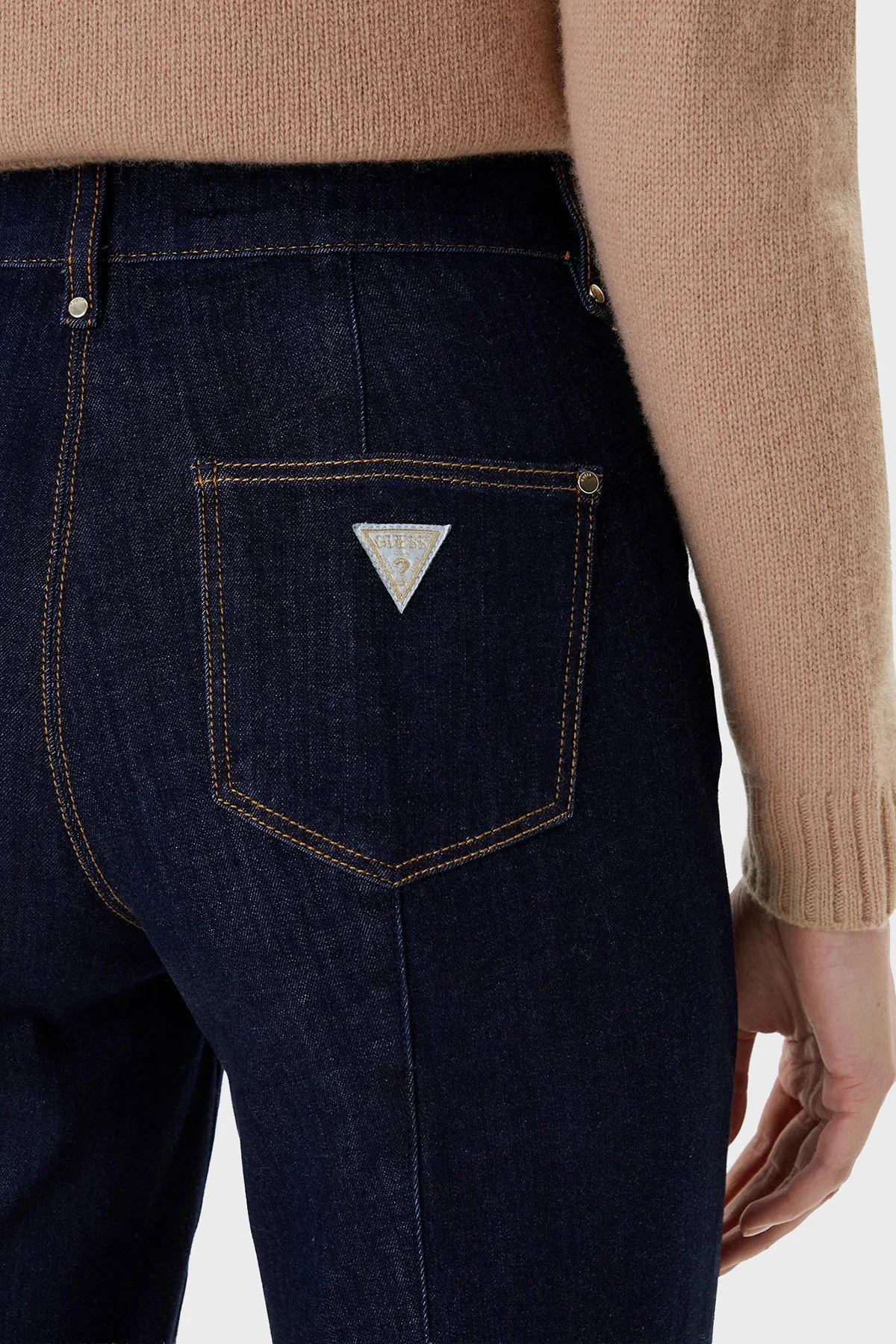 Guess New Faye Jeans Kadın Kot Pantolon W5RA0P D5PW1 BFIN Lacivert - 5
