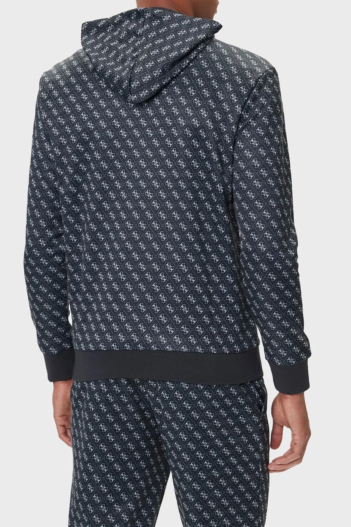 Guess New Korbin Pamuklu Logo Baskılı Regular Fit Kapüşonlu Z4BQ30K7122 Erkek Sweat Z4BQ30 K7122 P9QC LACİVERT - 3