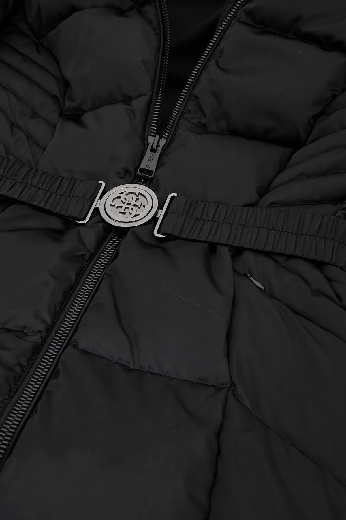 Guess New Olga Kuş Tüyü Dolgulu Çıkarılabilir Kapüşonlu Şişme W4BL40WEX52 Bayan Mont W4BL40 WEX52 JBLK SİYAH - 5