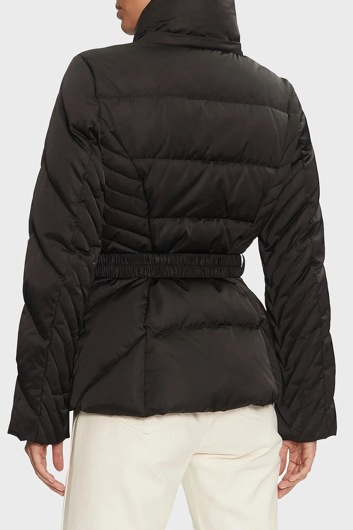 Guess New Olga Regular Fit Çıkarılabilir Kapüşonlu Şişme W4BL53WEX52 Bayan Mont W4BL53 WEX52 JBLK SİYAH - 11