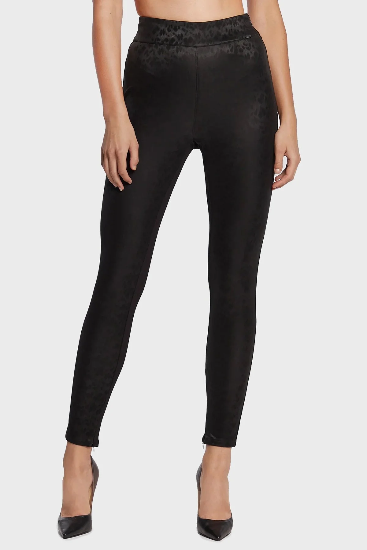 Guess New Priscilla Yüksek Bel Slim Fit Bayan Tayt W2BB13KBCR0 F9YN SİYAH - 2