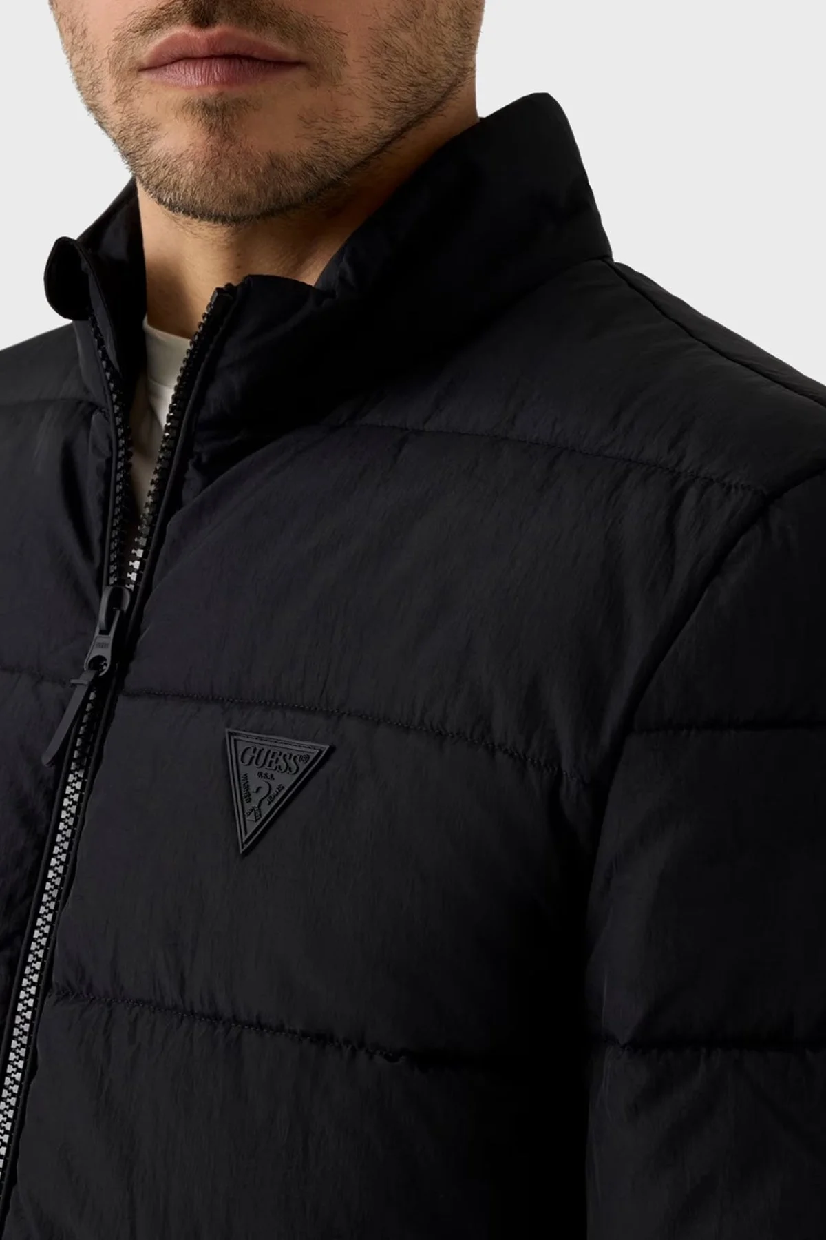Guess New Rohan Kapitoneli Dik Yaka Z5YL09WGTN0 Erkek Mont Z5YL09 WGTN0 JBLK Siyah - 3