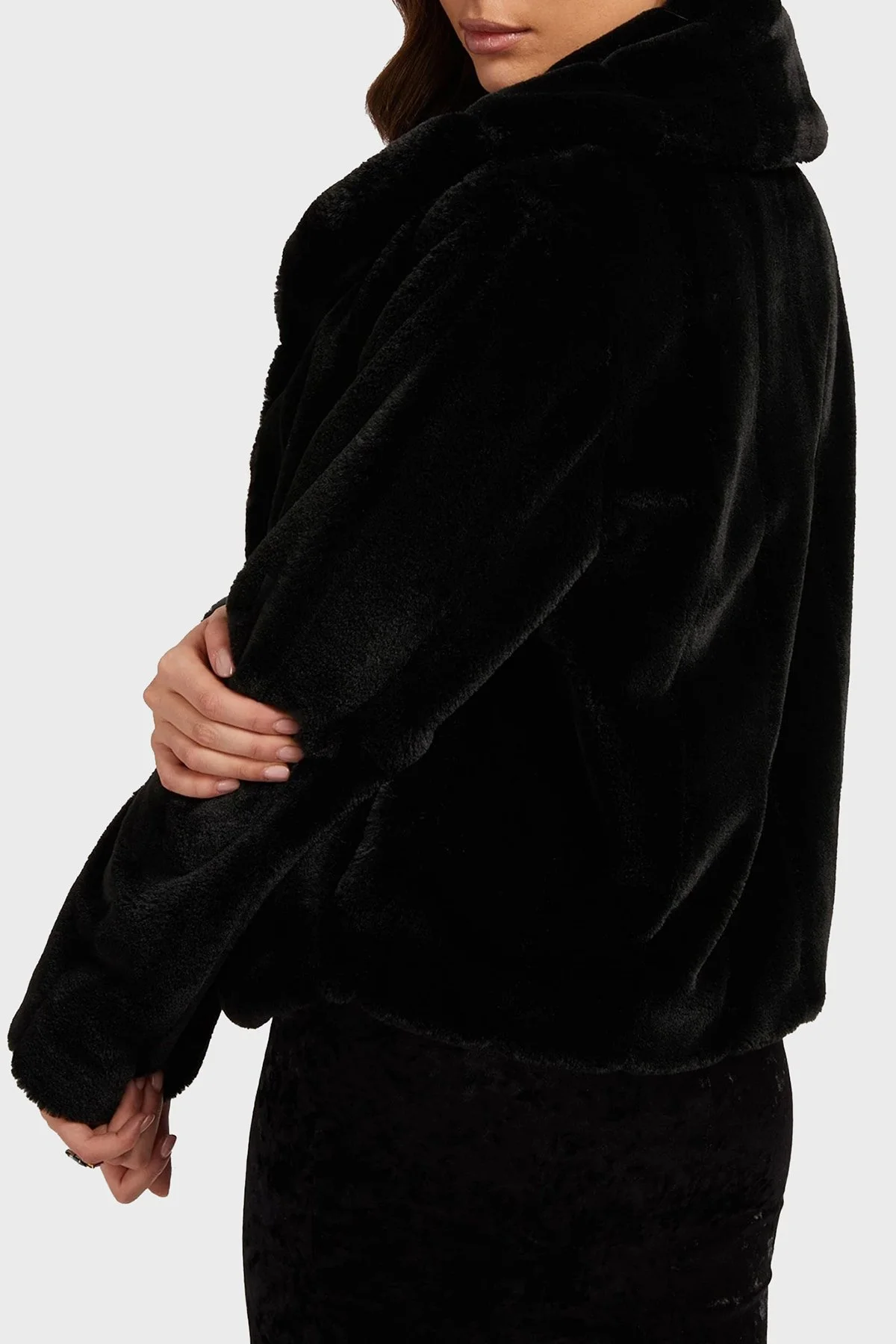 Guess New Sophy Regular Fit Cepli Suni Kürk W0BL0NWDCH0 Bayan Mont W0BL0NWDCH0 JBLK SİYAH - 2