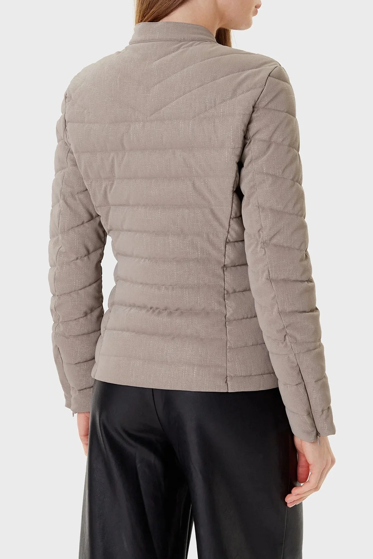 Guess New Vona Kapitoneli Regular Fit Bisiklet Yaka Logolu W5YL13WHDQ0 Bayan Mont W5YL13 WHDQ0 G1J1 GRİ - 3