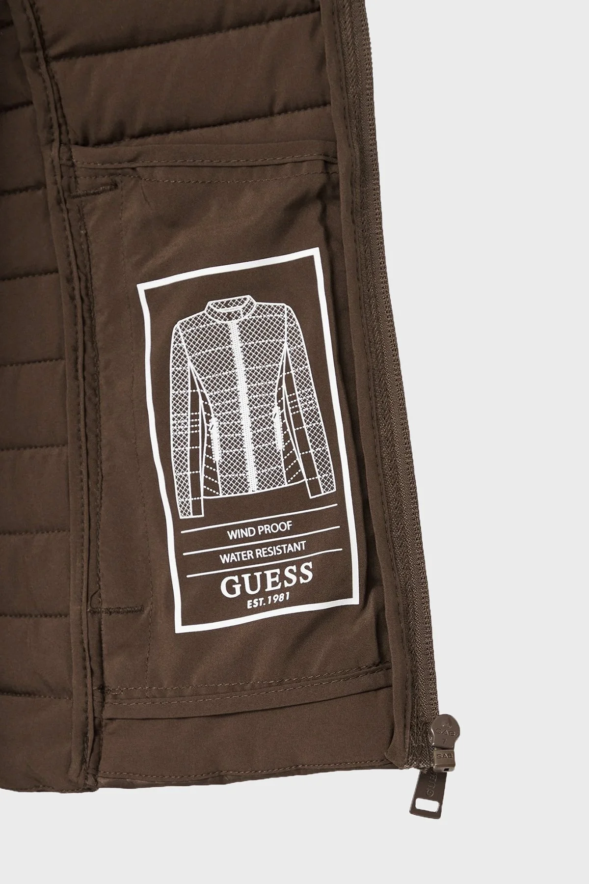 Guess New Vona Regular Fit Dik Yaka Şişme W6YL16W2891 Kadın Mont W6YL16 W2891 G1CU Kahve - 8