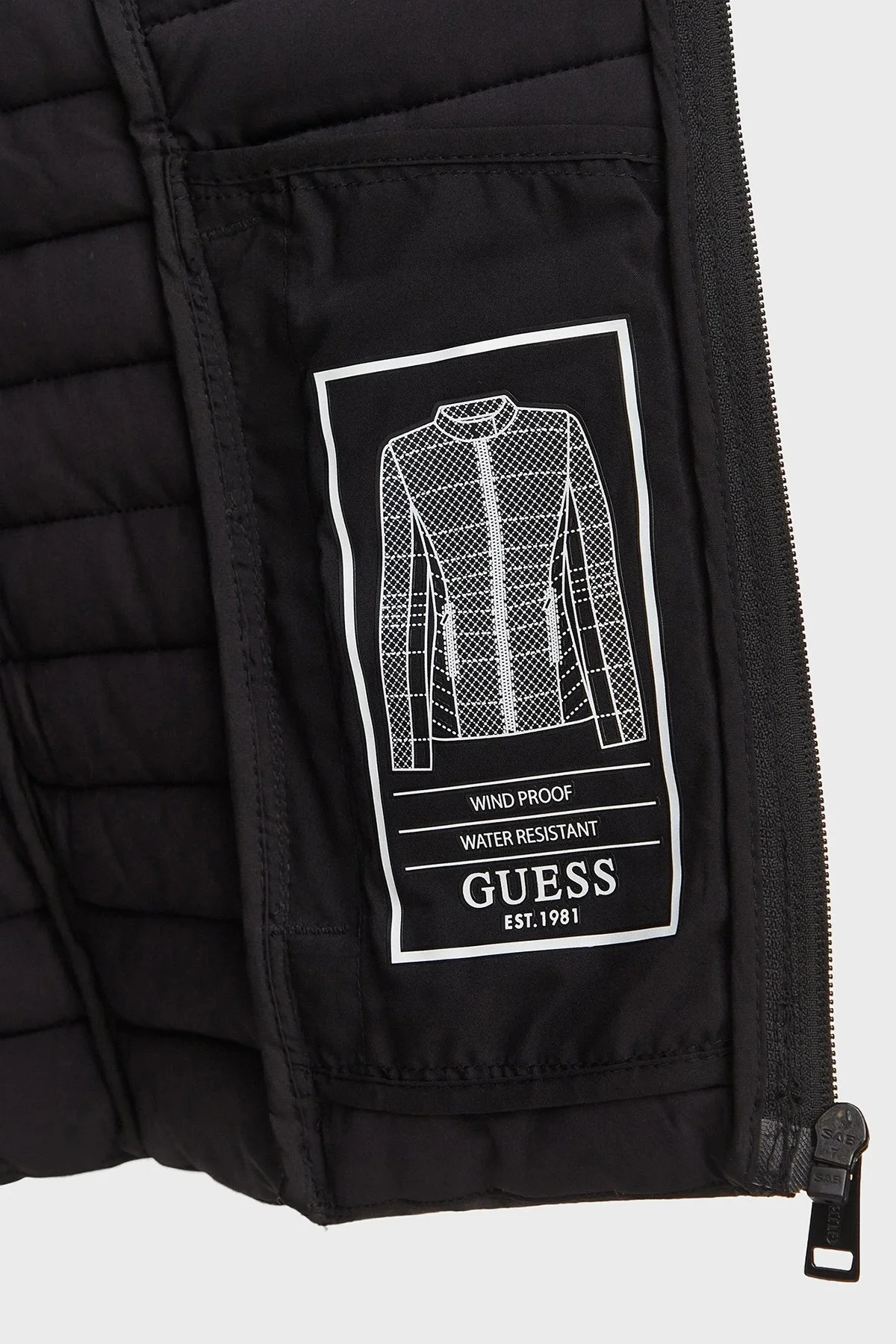 Guess New Vona Regular Fit Dik Yaka Şişme W6YL16W2891 Kadın Mont W6YL16 W2891 JBLK Siyah - 8