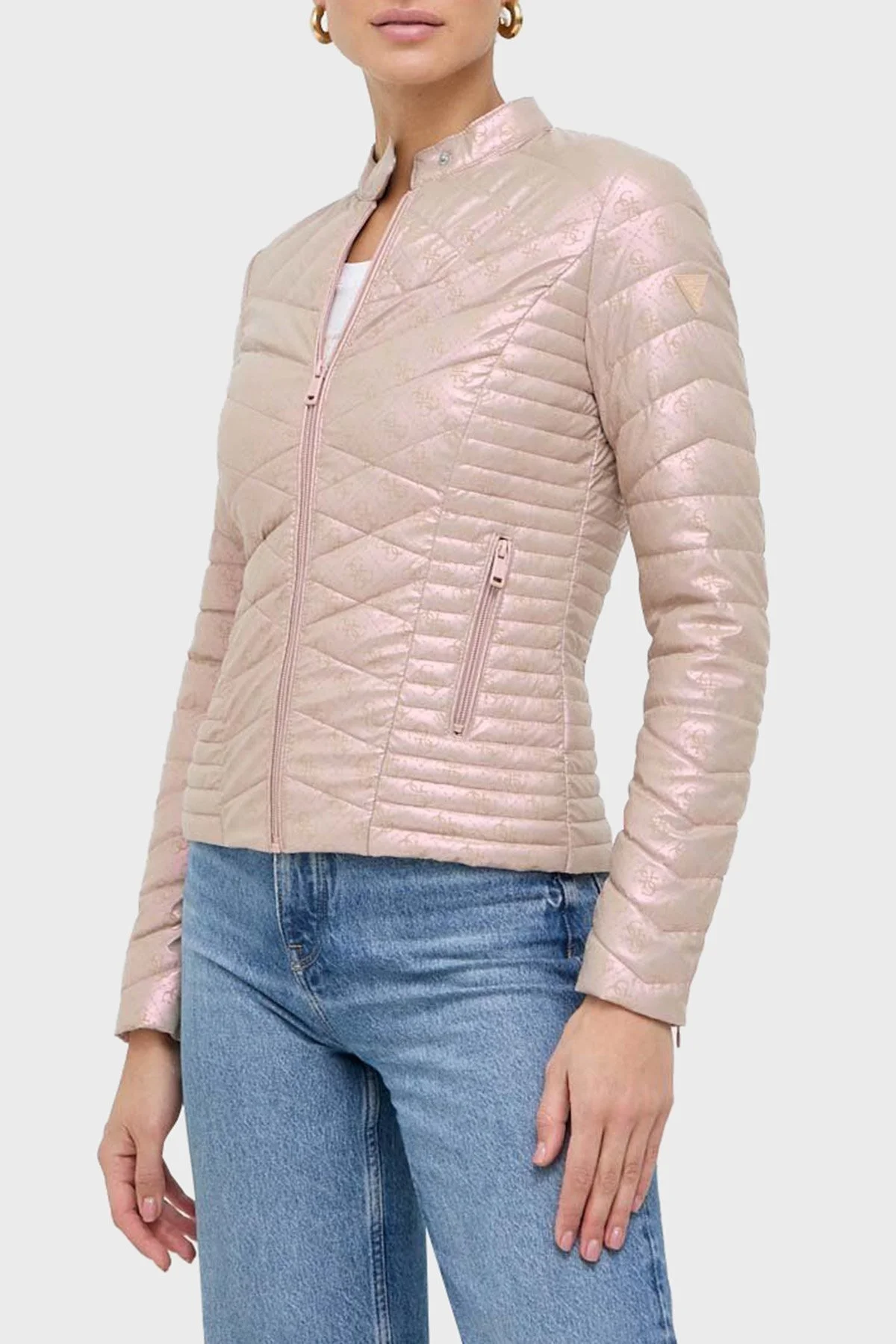 Guess New Vona Slim Fit Dik Yaka W4RL02 WFWM0 Bayan Mont W4RL02WFWM0 F10H BAKIR - 6