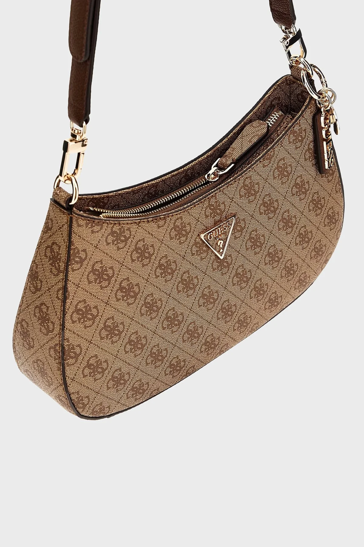 Guess Noelle 4G Logo Baskılı Ayarlanabilir Askılı HWBG9672180 Bayan Çanta HWBG96 72180 LGW KAHVE - 3