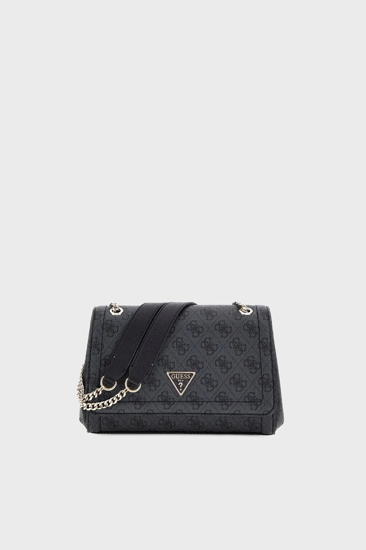 Guess Noelle 4G Logo Baskılı Ayarlanabilir Zincir Askılı HWBG9672210 Bayan Çanta HWBG96 72210 CLO ANTRASİT - 1