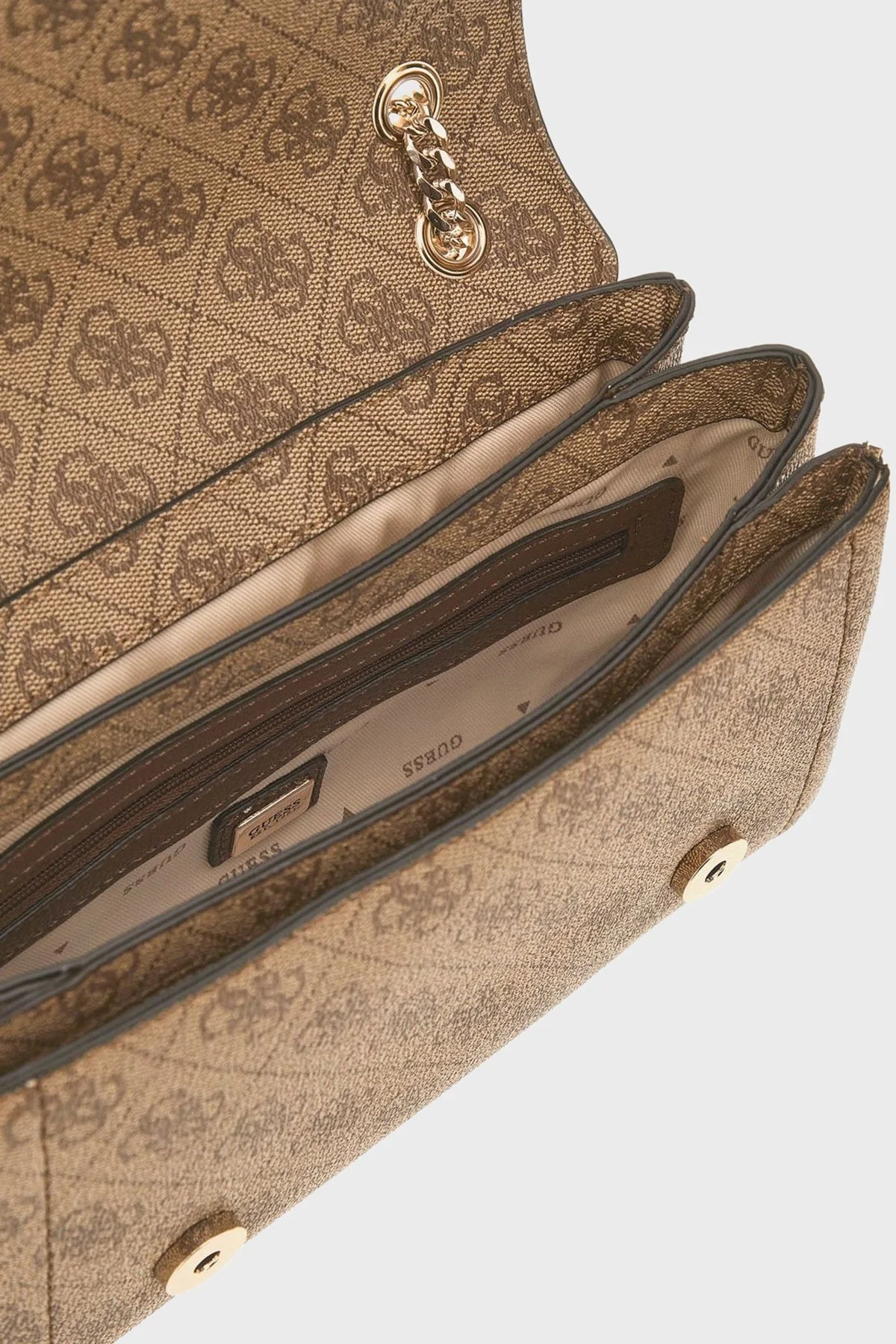 Guess Noelle 4G Logo Baskılı Ayarlanabilir Zincir Askılı HWBG9672210 Bayan Çanta HWBG96 72210 LGW KAHVE - 3