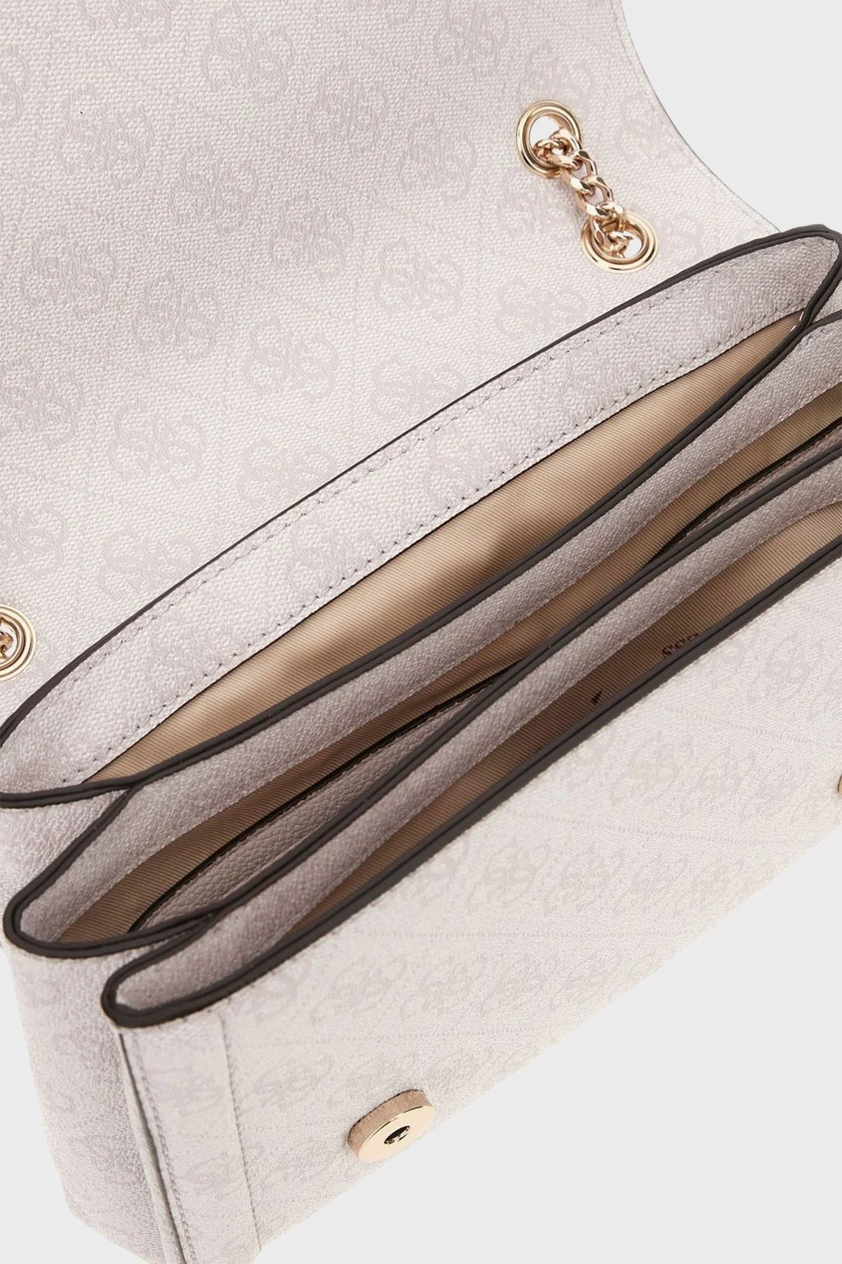 Guess Noelle 4G Logo Baskılı Ayarlanabilir Zincir Askılı HWBG9672210 Bayan Çanta HWBG96 72210 WLO BEYAZ - 3