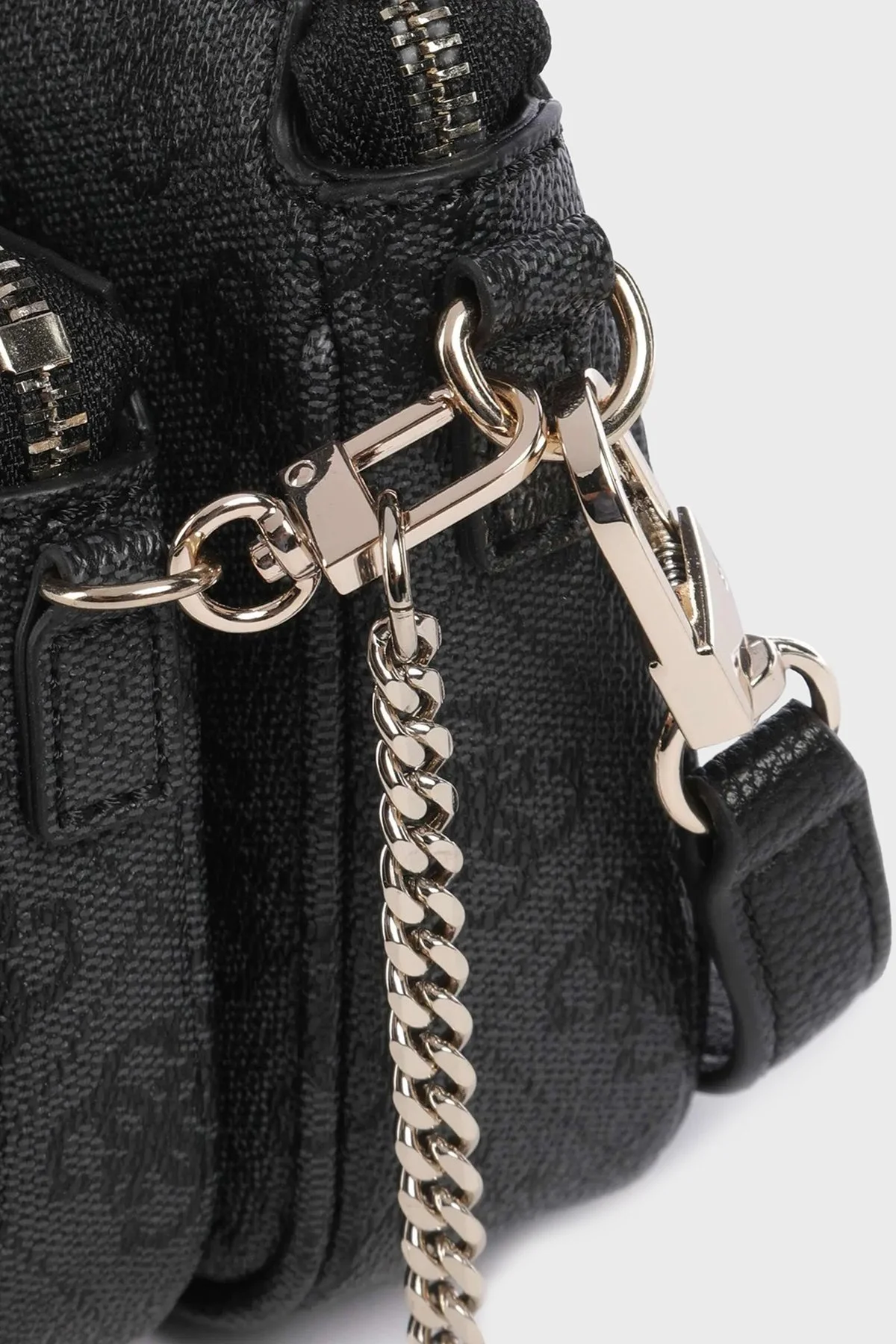 Guess Noelle 4G Logo Baskılı Çıkarılabilir Askılı Mini HWBG9672710 Bayan Çanta HWBG96 72710 CLO ANTRASİT - 5