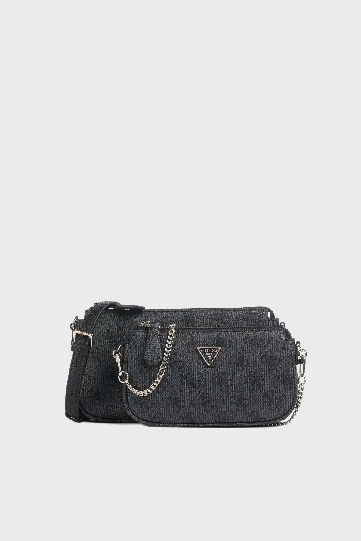 Guess Noelle 4G Logo Baskılı Çıkarılabilir Askılı Mini HWBG9672710 Bayan Çanta HWBG96 72710 CLO ANTRASİT - 6