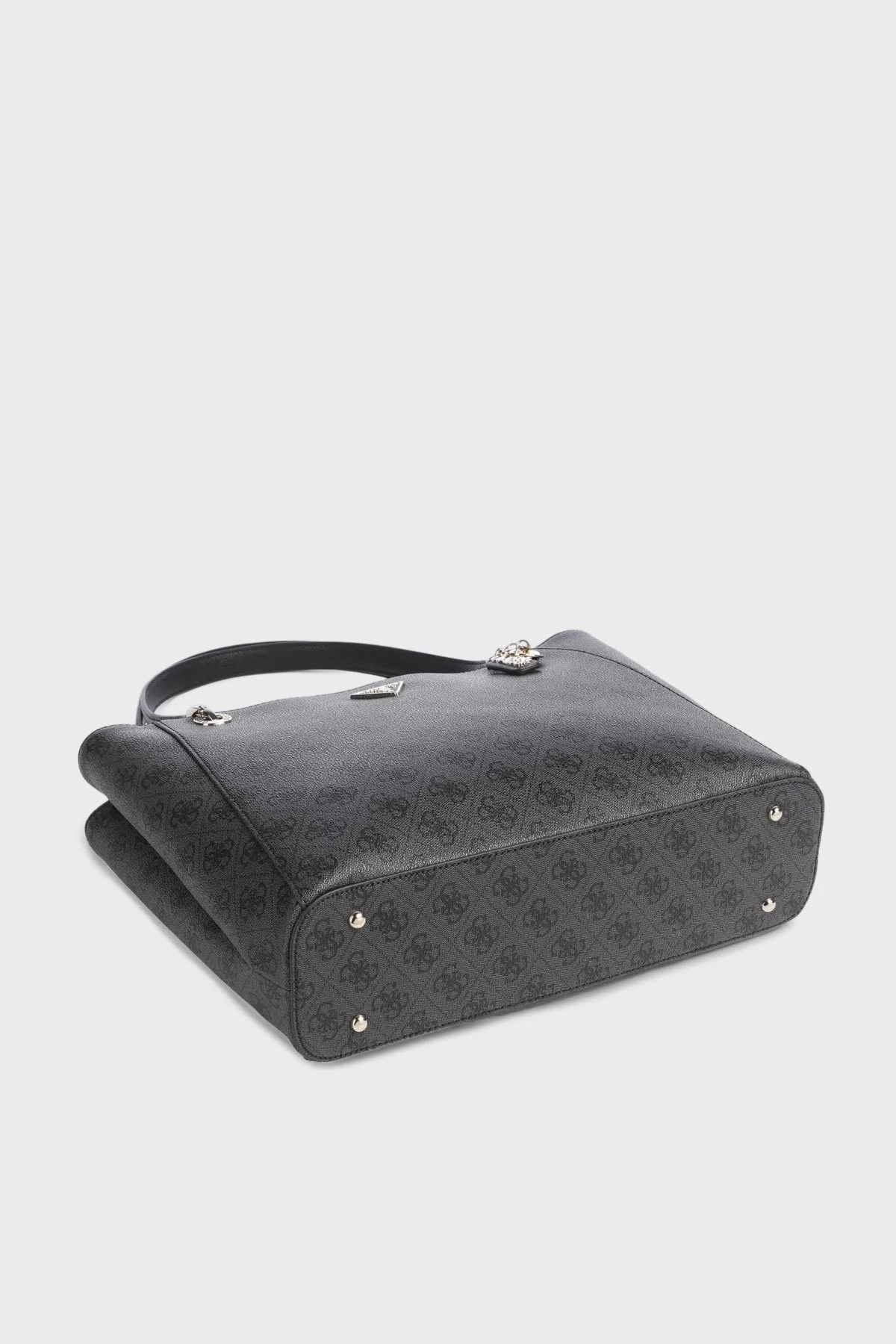 Guess Noelle 4G Logo Baskılı Fermuarlı Büyük HWBG9672250 Bayan Çanta HWBG96 72250 CLO ANTRASİT - 4