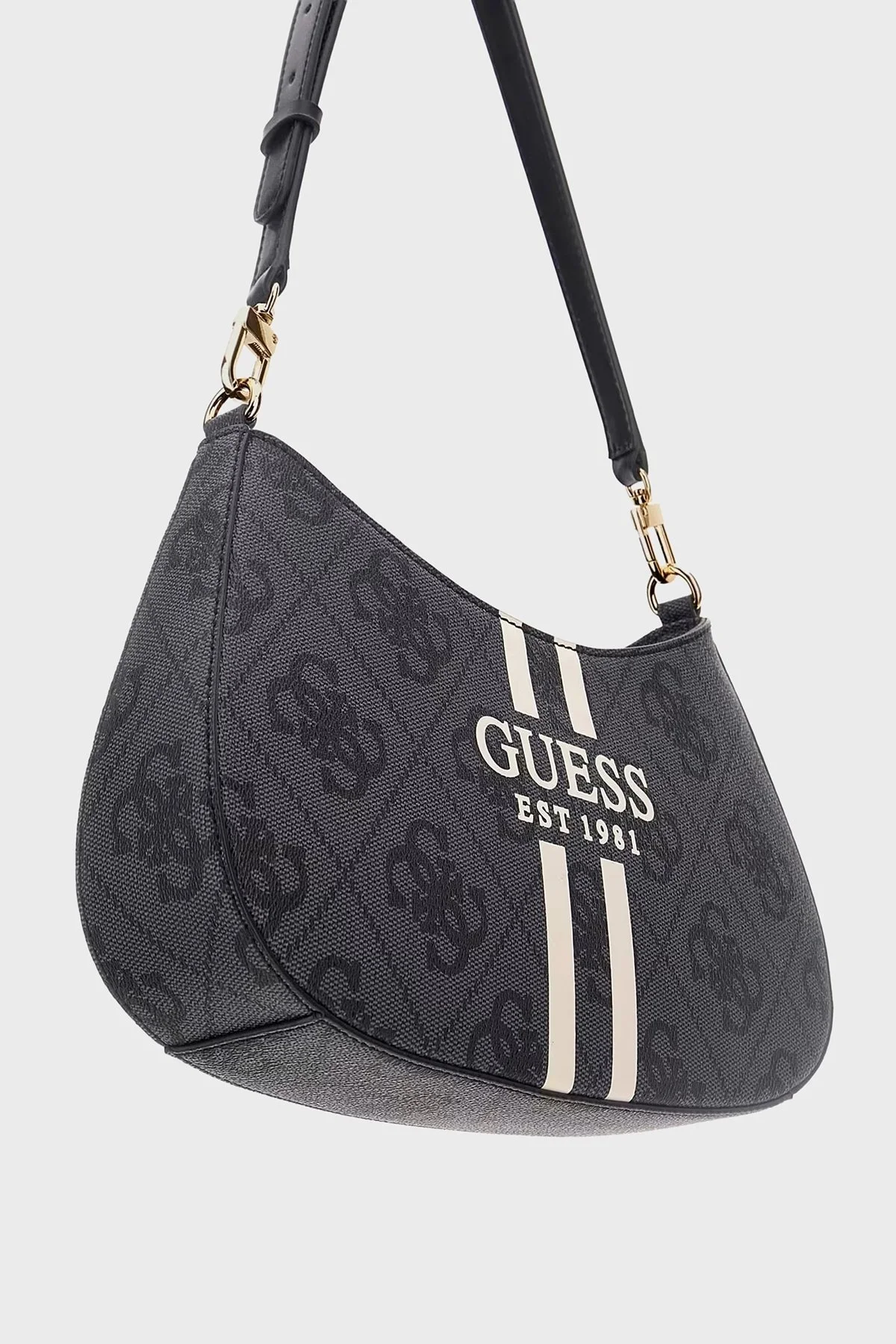 Guess Noelle 4G Logolu Ayarlanabilir Askılı HWOS9672180 Bayan Çanta HWOS96 72180 CLO ANTRASİT - 4