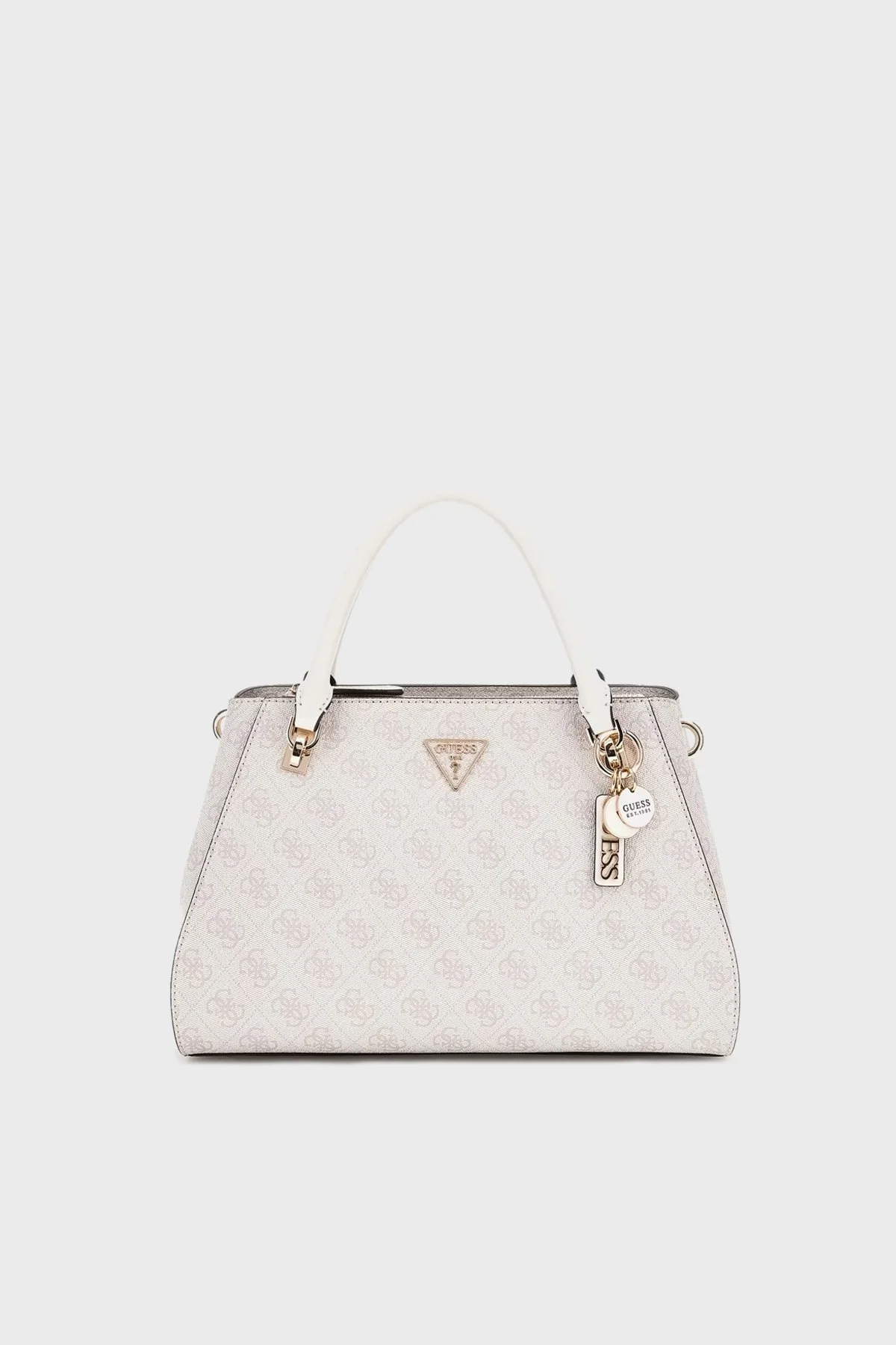 Guess Noelle 4G Logolu Çıkarılabilir Askılı HWBD7879070 Bayan Çanta HWBD78 79070 DVL EKRU - 5