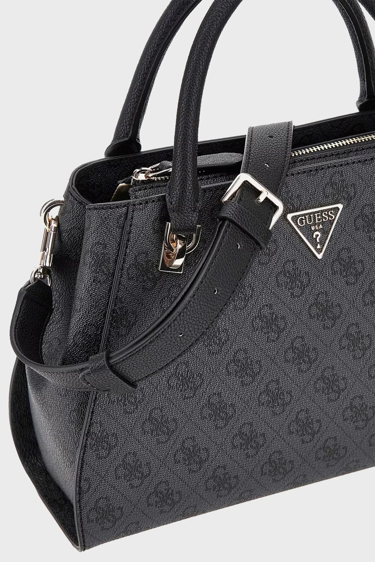 Guess Noelle 4G Logolu Çıkarılabilir Askılı HWBG7879070 Bayan Çanta HWBG78 79070 CLO ANTRASİT - 8