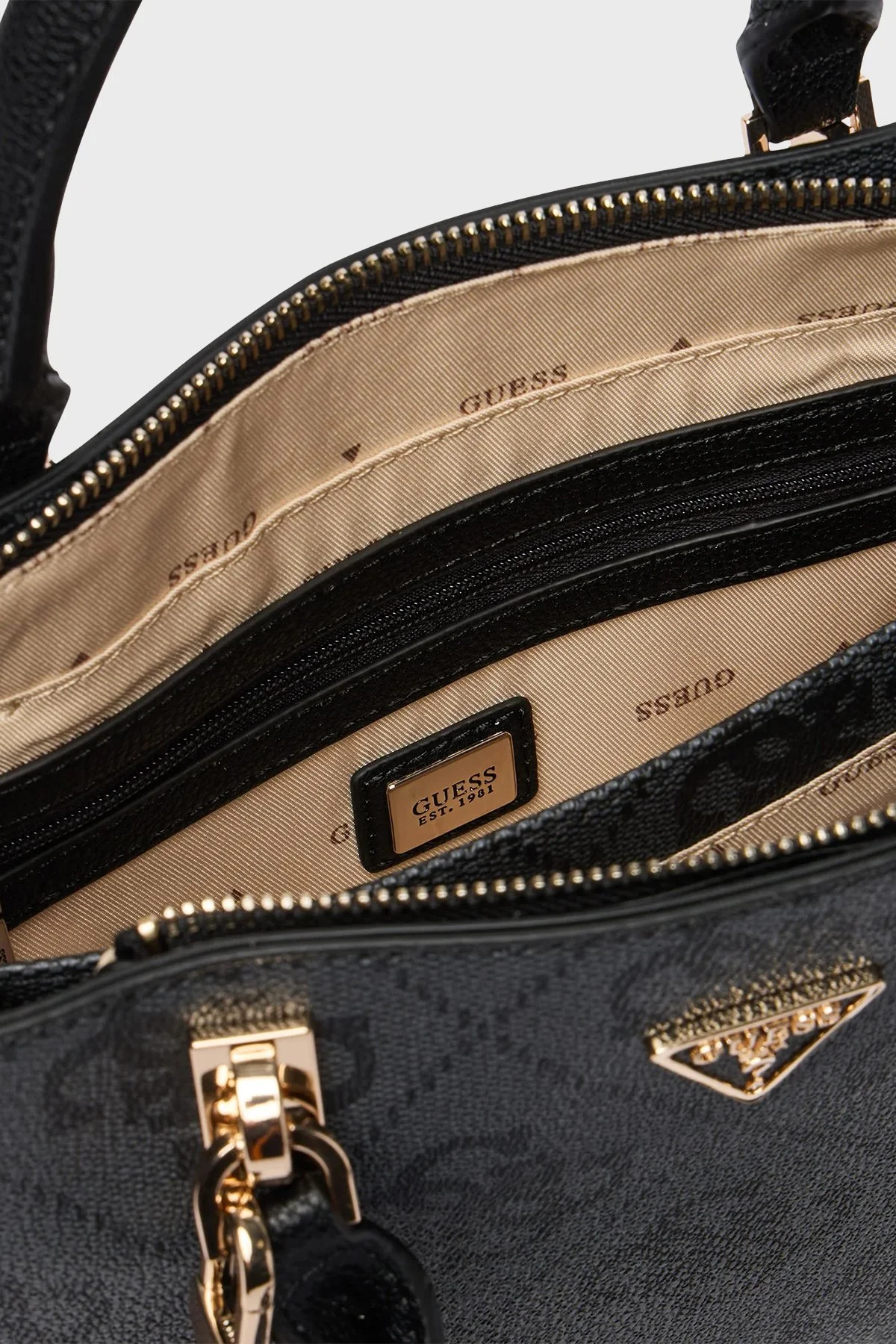 Guess Noelle 4G Logolu Çıkarılabilir Askılı HWSO9672050 Bayan Çanta HWSO96 72050 CLO ANTRASİT - 5