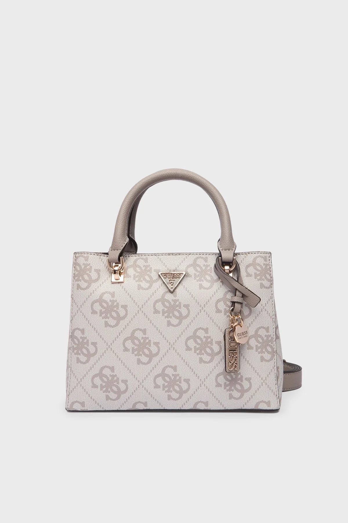 Guess Noelle 4G Logolu Çıkarılabilir Askılı HWSO9672050 Bayan Çanta HWSO96 72050 DKO BEJ - 1