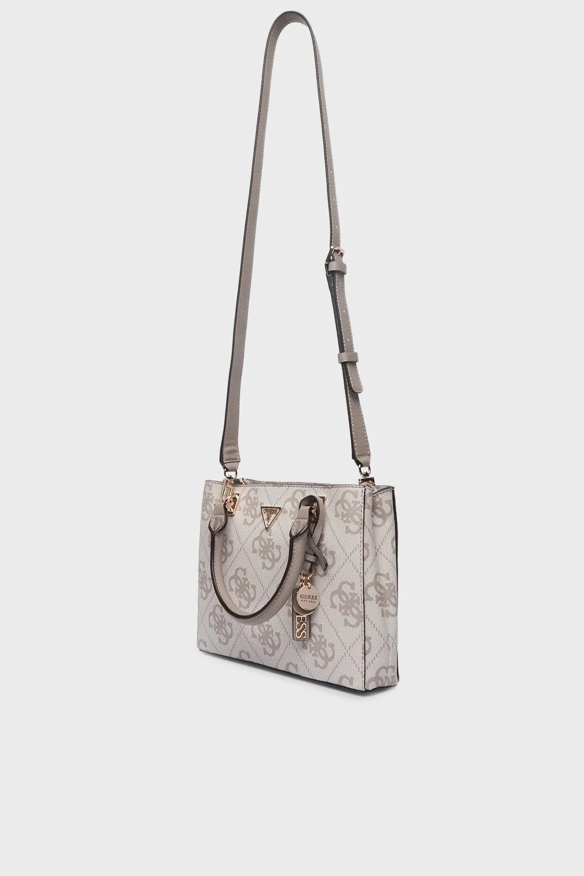 Guess Noelle 4G Logolu Çıkarılabilir Askılı HWSO9672050 Bayan Çanta HWSO96 72050 DKO BEJ - 4