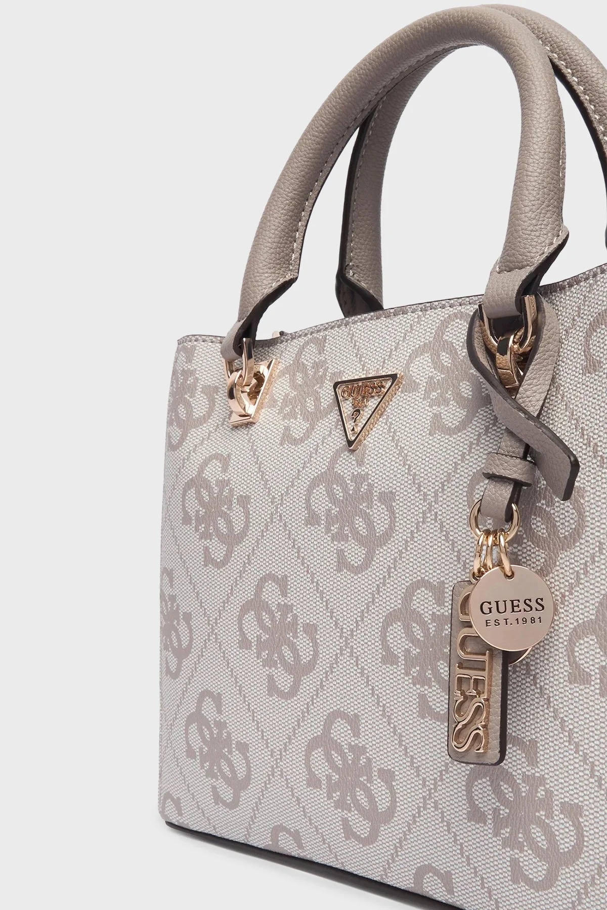 Guess Noelle 4G Logolu Çıkarılabilir Askılı HWSO9672050 Bayan Çanta HWSO96 72050 DKO BEJ - 5