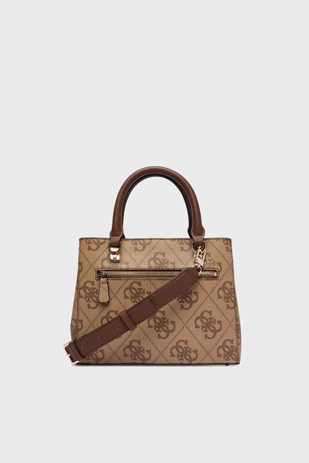 Guess Noelle 4G Logolu Çıkarılabilir Askılı HWSO9672050 Bayan Çanta HWSO96 72050 LGW KAHVE - 3