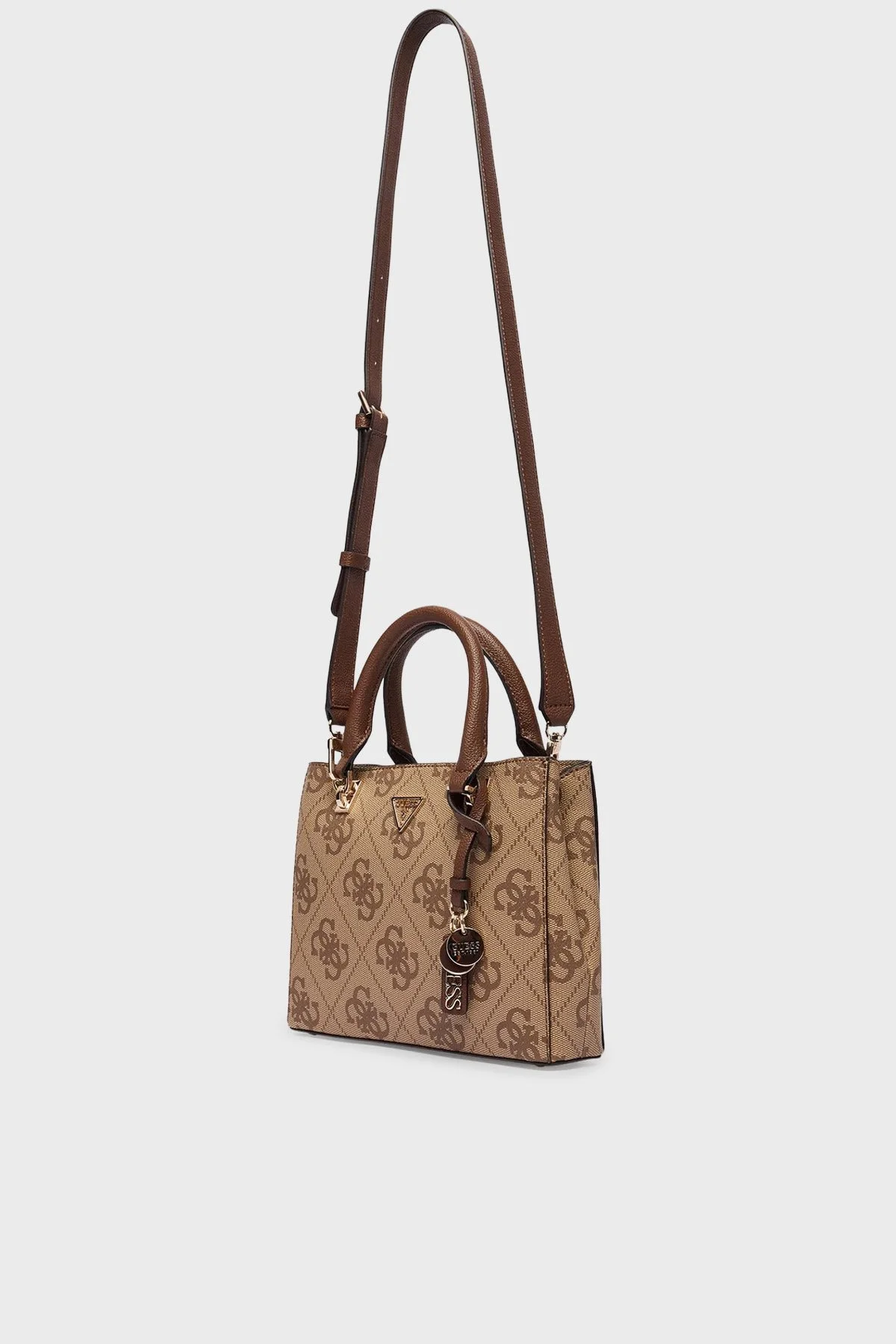 Guess Noelle 4G Logolu Çıkarılabilir Askılı HWSO9672050 Bayan Çanta HWSO96 72050 LGW KAHVE - 4