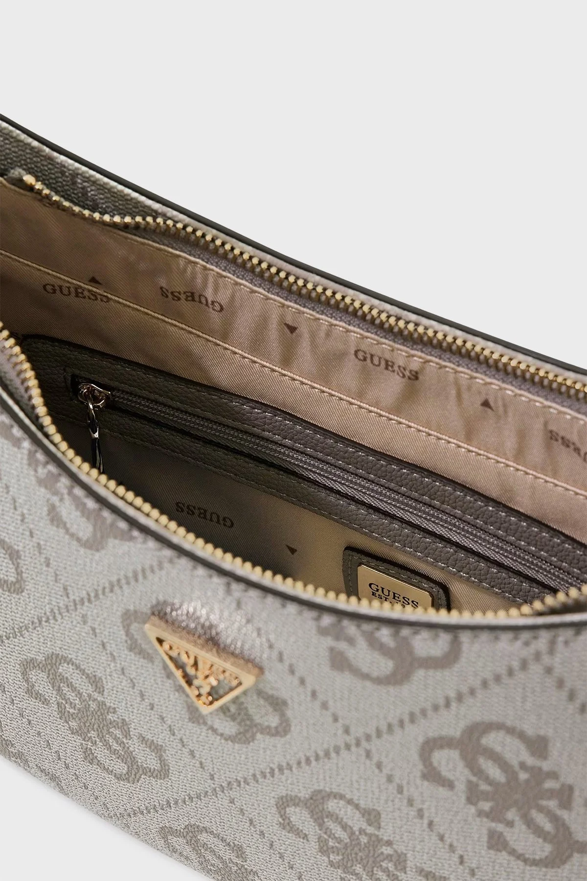 Guess Noelle 4G Logolu Çıkarılabilir Askılı HWSO9672180 Bayan Çanta HWSO96 72180 DKO BEJ - 3