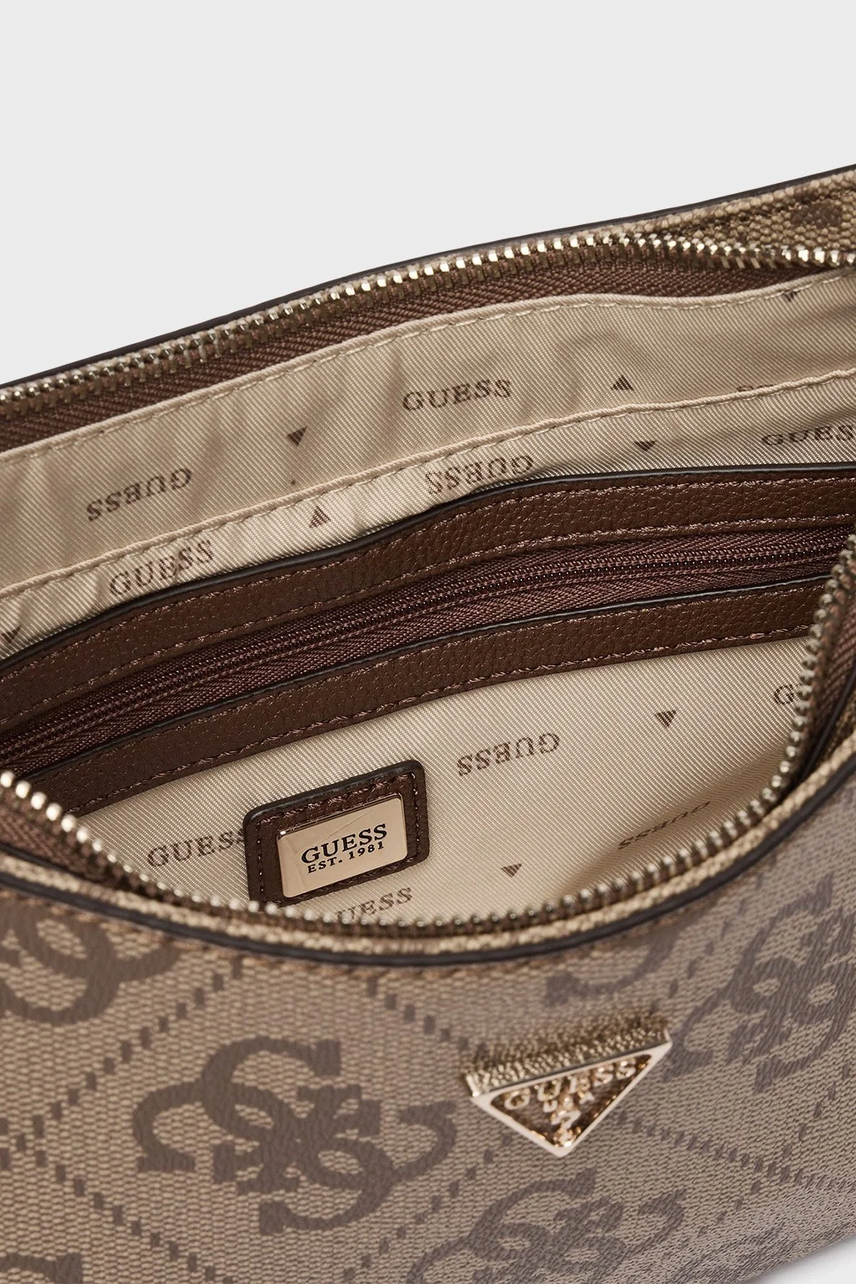 Guess Noelle 4G Logolu Çıkarılabilir Askılı HWSO9672180 Bayan Çanta HWSO96 72180 LGW KAHVE - 6