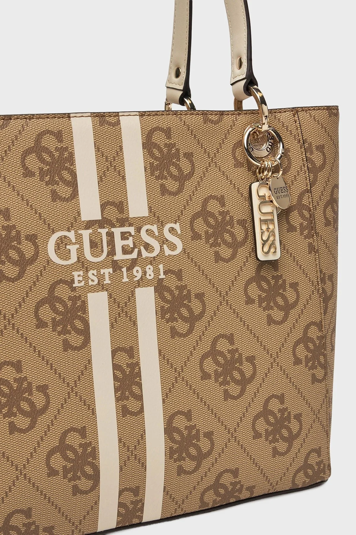 Guess Noelle 4G Logolu Omuz Askılı Tote HWOS9672250 Bayan Çanta HWOS96 72250 LTL KAHVE - 3