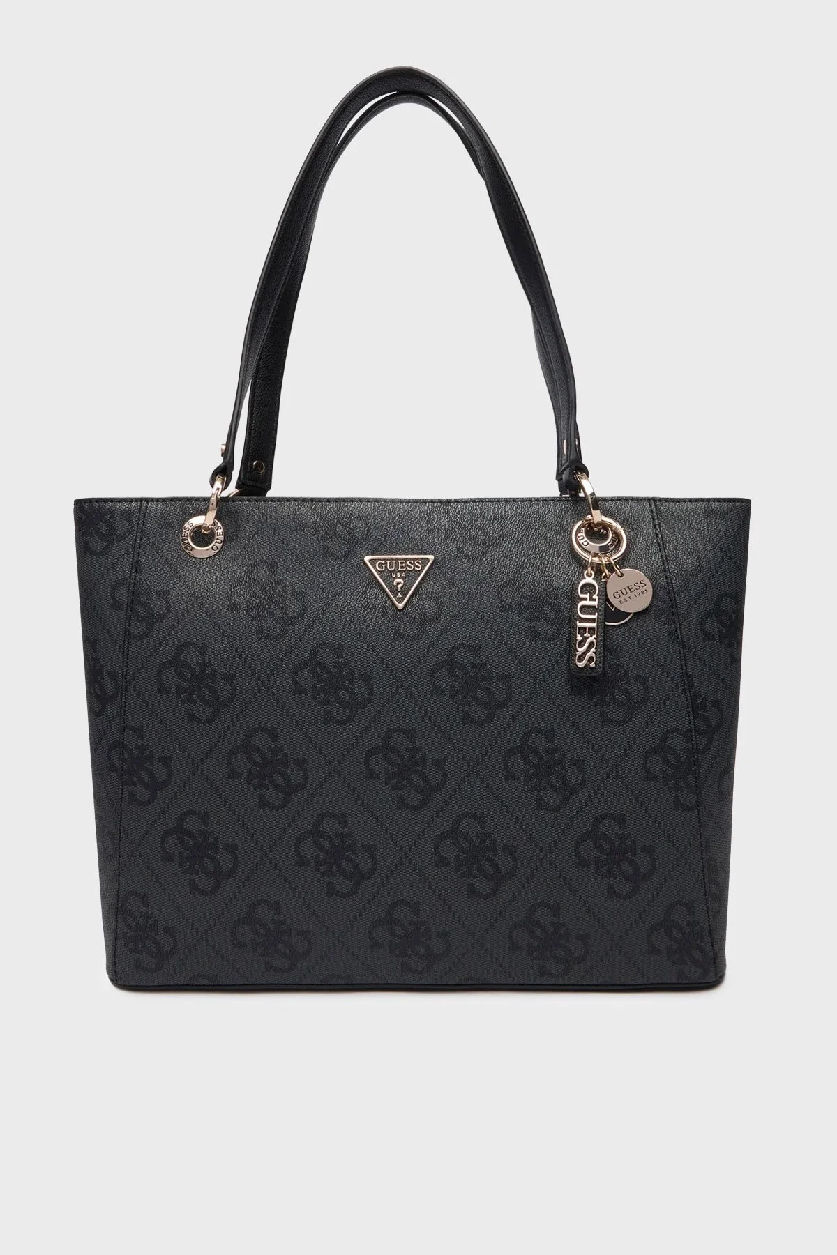 Guess Noelle 4G Logolu Omuz Askılı Tote HWSO9672250 Bayan Çanta HWSO96 72250 CLO ANTRASİT - 1