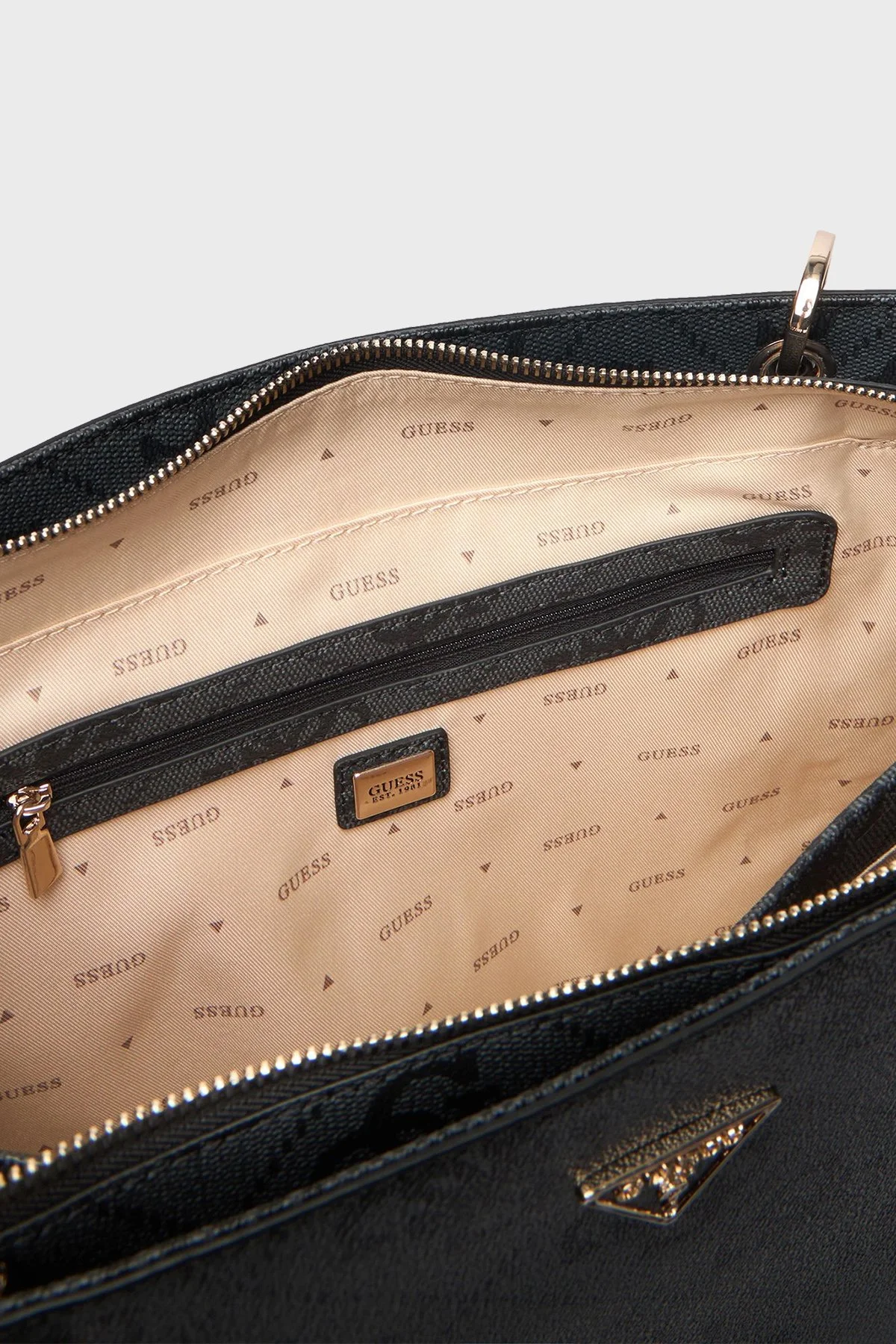 Guess Noelle 4G Logolu Omuz Askılı Tote HWSO9672250 Bayan Çanta HWSO96 72250 CLO ANTRASİT - 5