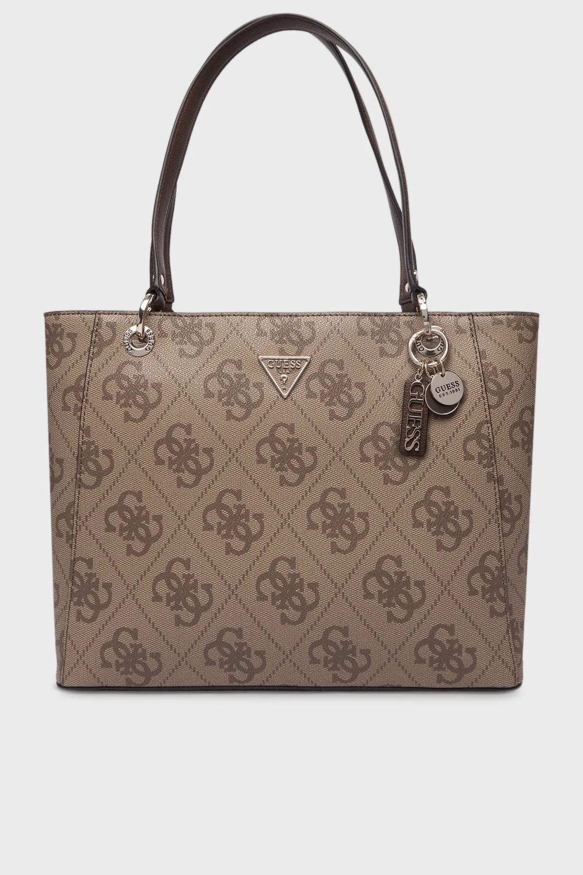 Guess Noelle 4G Logolu Omuz Askılı Tote HWSO9672250 Bayan Çanta HWSO96 72250 LGW KAHVE - 1