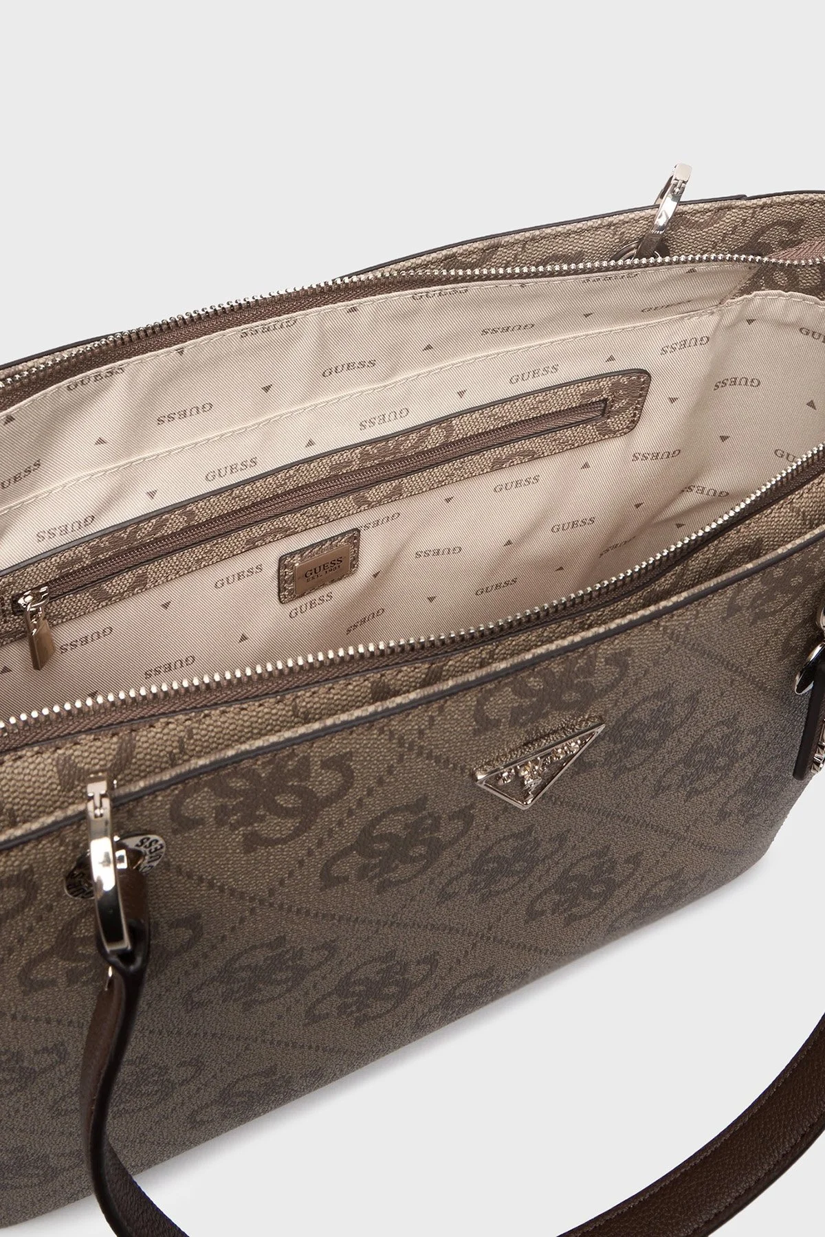 Guess Noelle 4G Logolu Omuz Askılı Tote HWSO9672250 Bayan Çanta HWSO96 72250 LGW KAHVE - 5