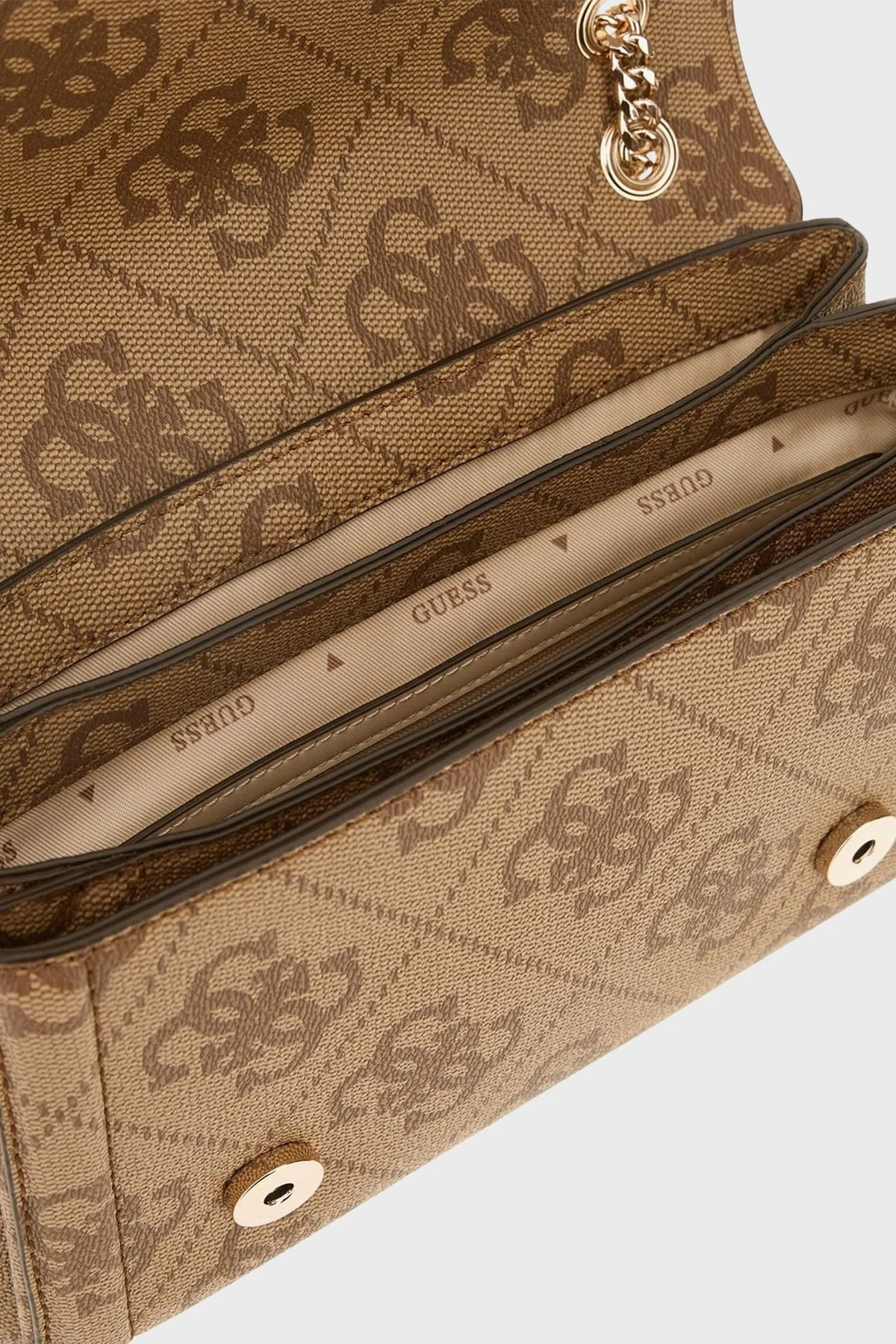 Guess Noelle 4G Logolu Zincir Askılı HWOS9672210 Bayan Çanta HWOS96 72210 LTL KAHVE - 3