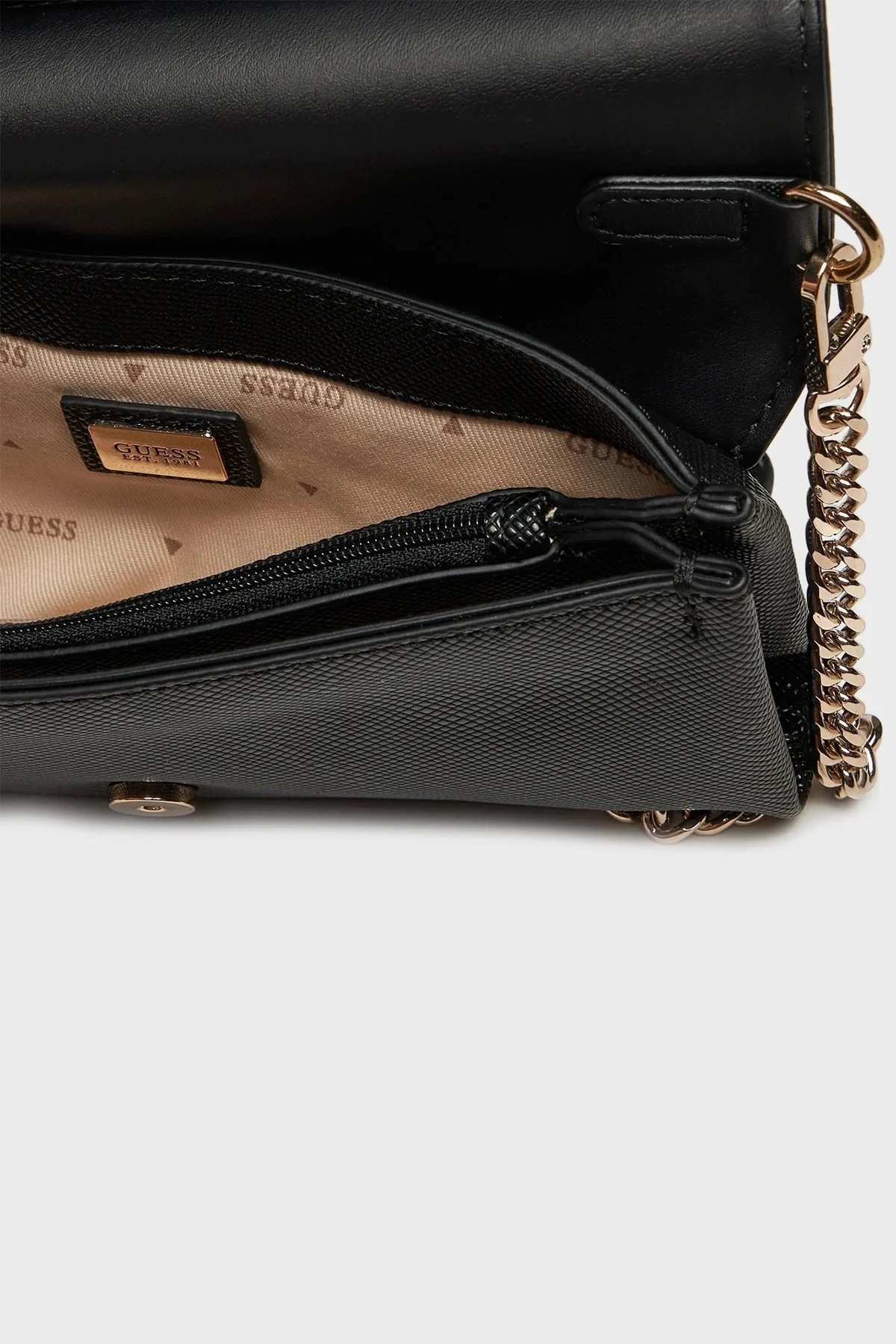 Guess Noelle Ayarlanabilir Zincir Askılı HWZG7879750 Bayan Çanta HWZG7879750 BLA SİYAH - 6