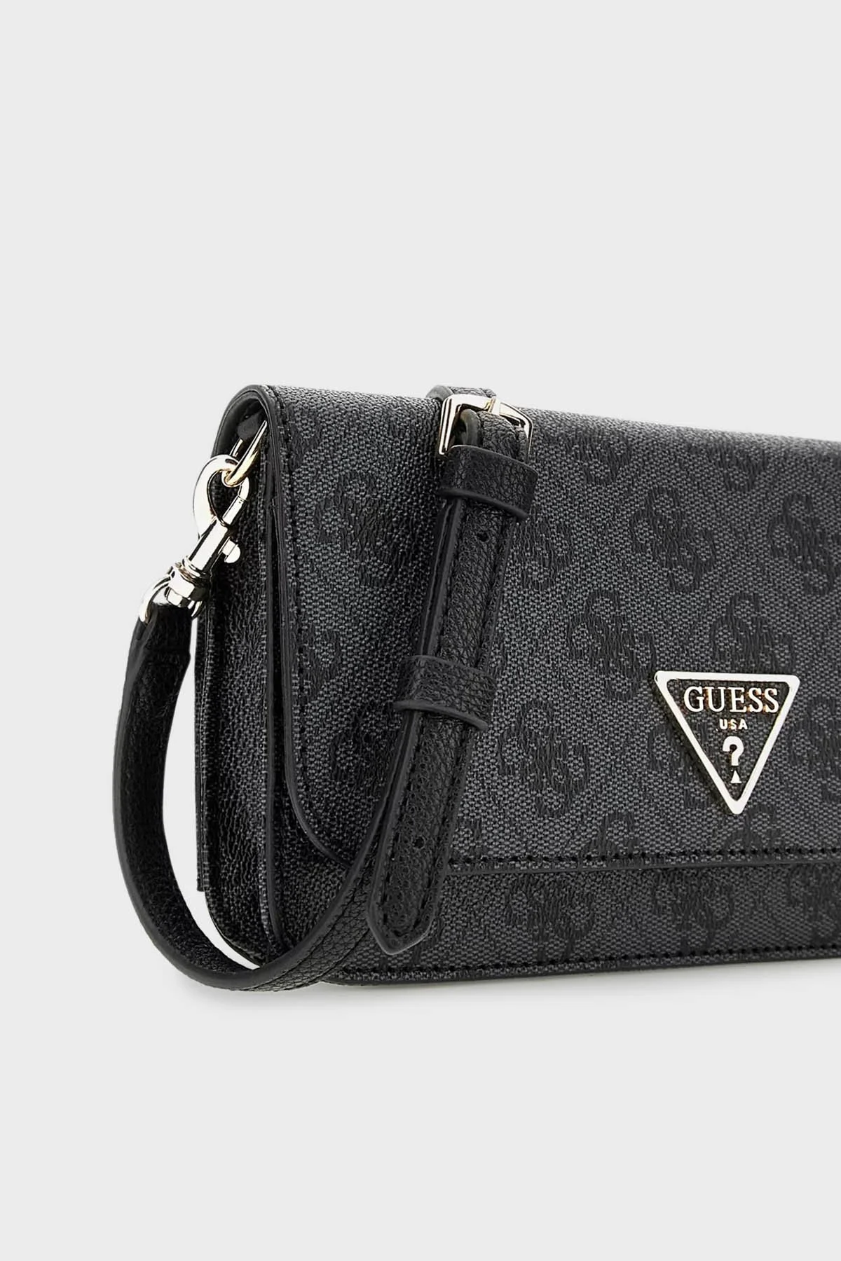 Guess Noelle Çıkarılabilir Omuz Askılı Mini Bayan Çanta HWBG7879790 CLO ANTRASİT - 6