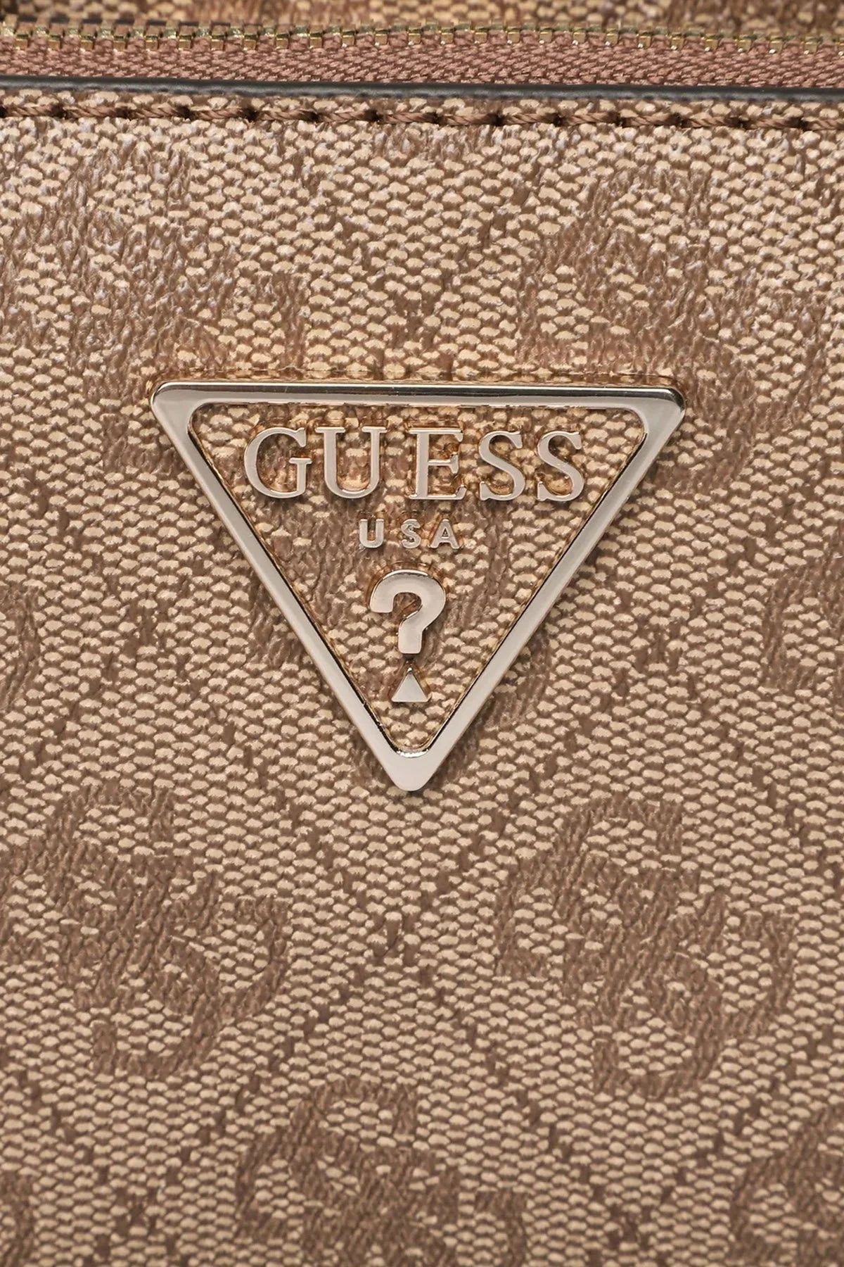 Guess Noelle Fermuarlı Çıkarılabilir Ön Bölmeli ve Askılı Bayan Çanta HWBG7879710 LTL KAHVE - 3