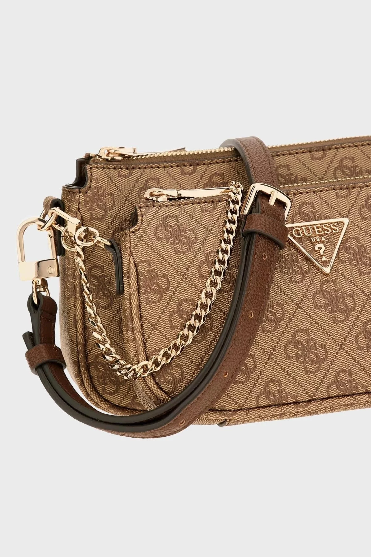 Guess Noelle Fermuarlı Çıkarılabilir Ön Bölmeli ve Askılı HWBG7879710LGW Bayan Çanta HWBG7879710 LGW KAHVE - 7