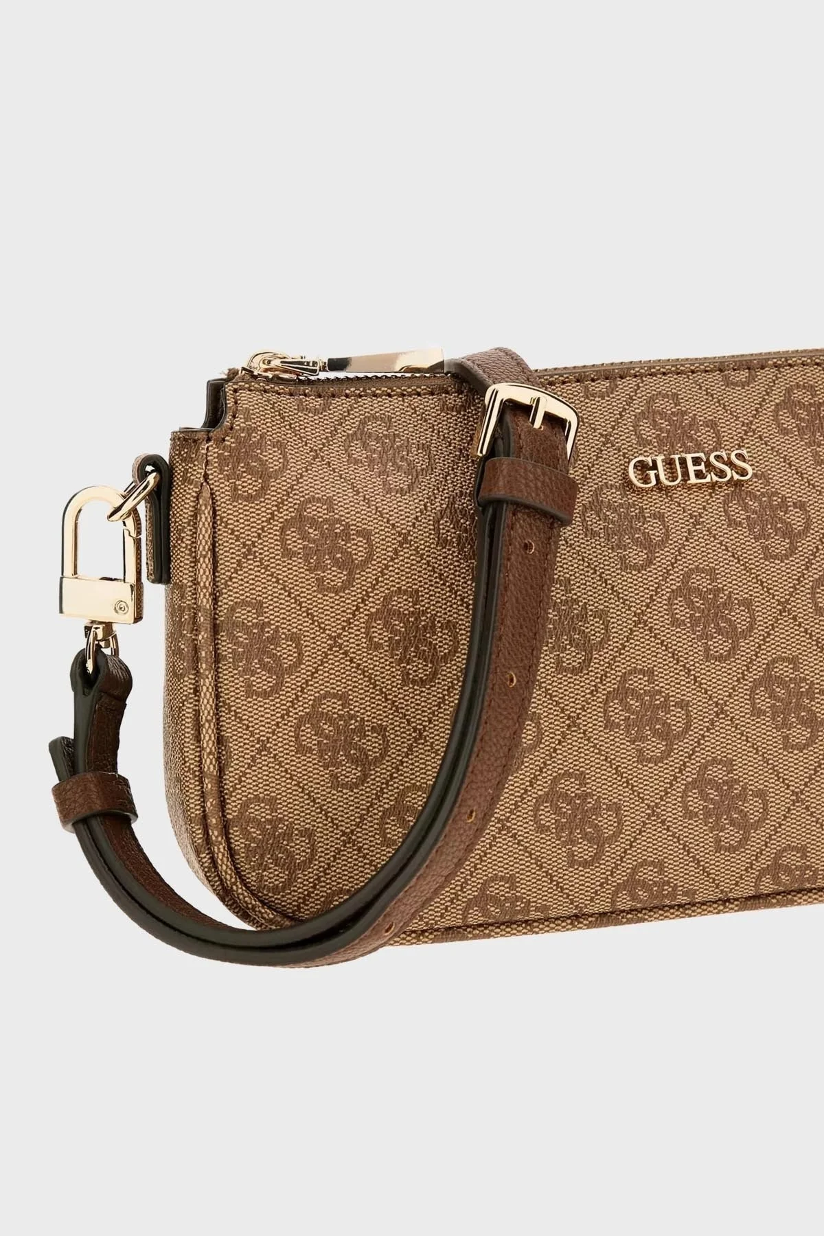 Guess Noelle Fermuarlı Çıkarılabilir Ön Bölmeli ve Askılı HWBG7879710LGW Bayan Çanta HWBG7879710 LGW KAHVE - 8