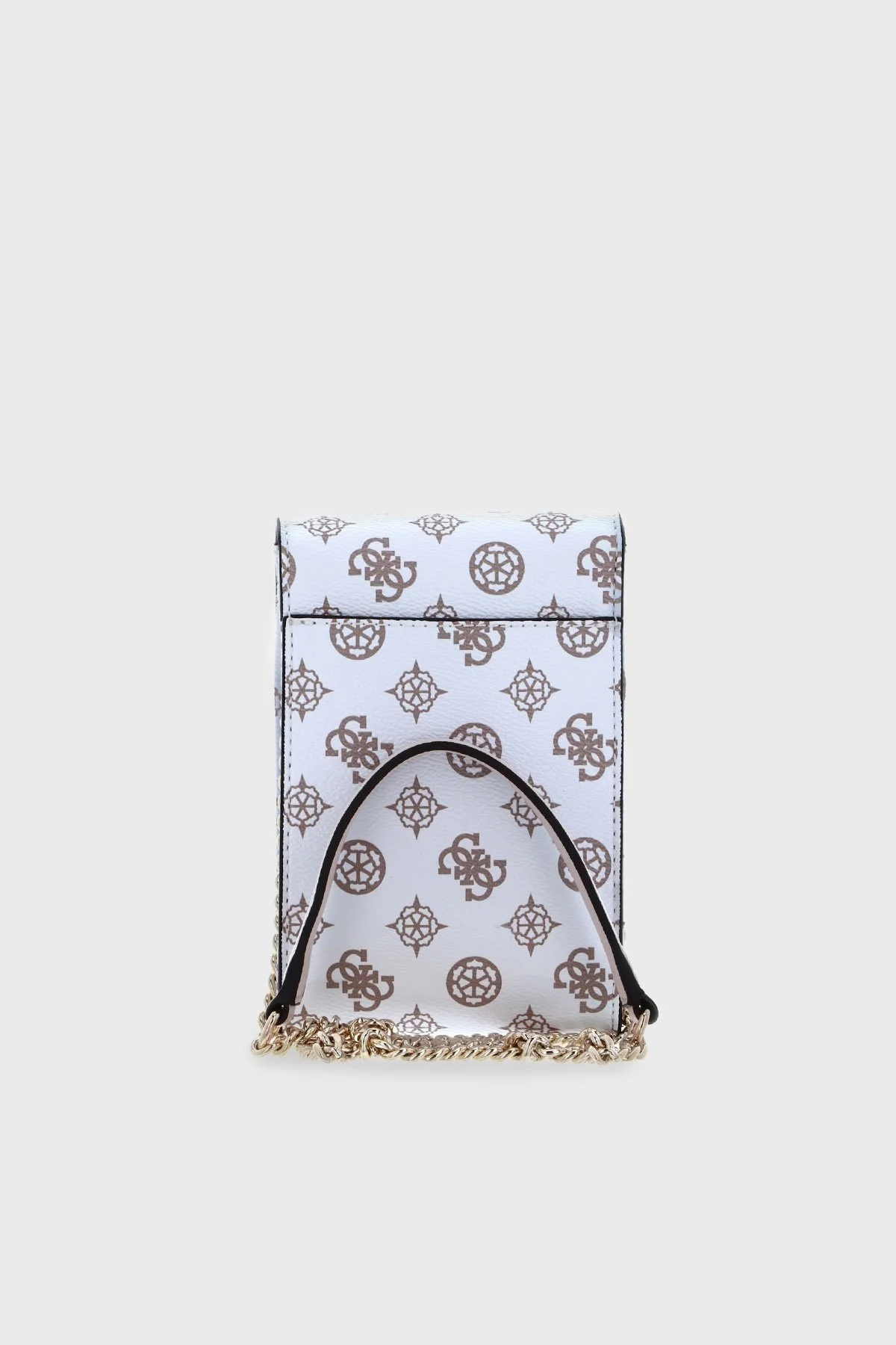Guess Noelle Logo Desenli Zincir Detaylı Bayan Telefon Çantası HWPT7879810 WLO BEYAZ - 2