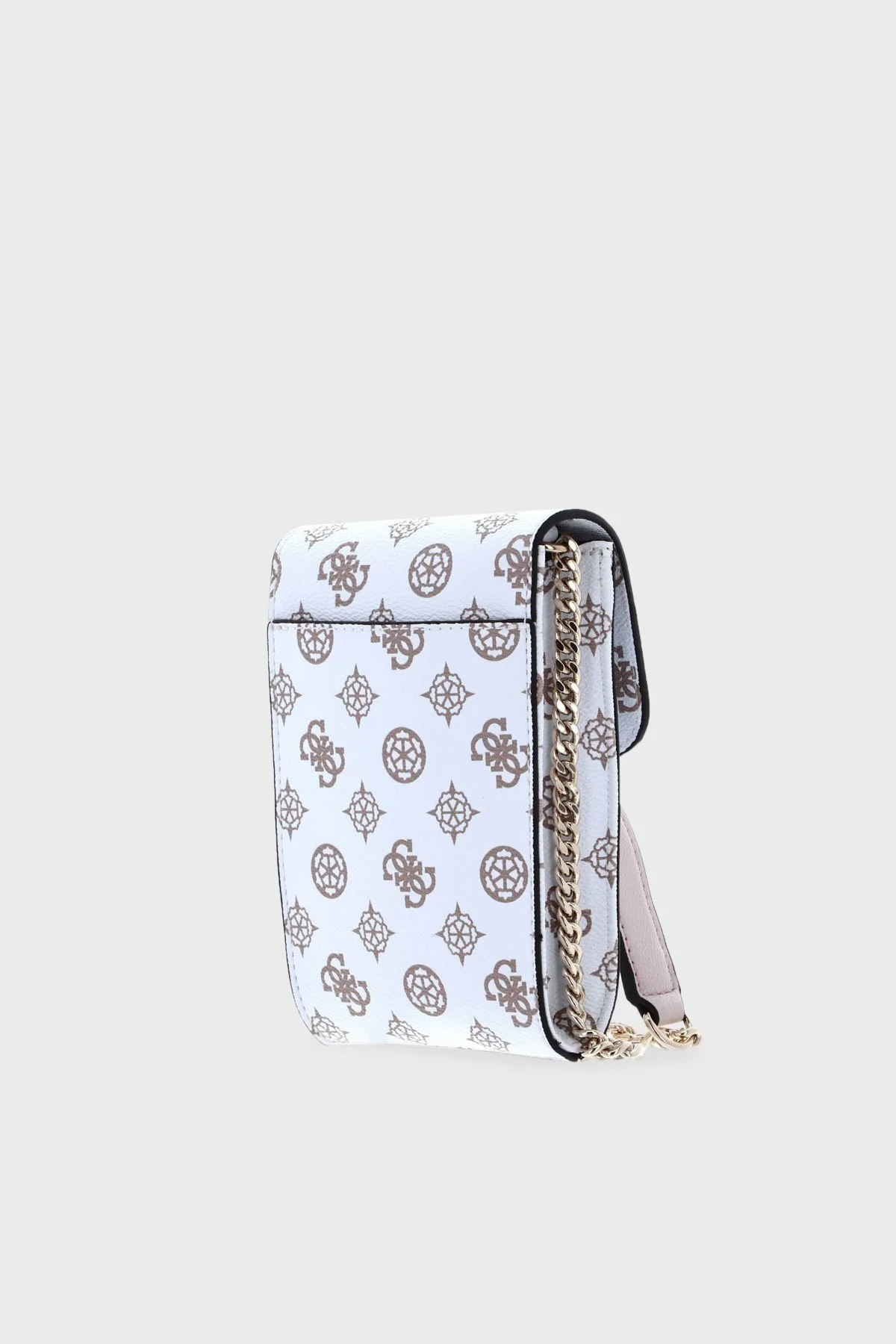 Guess Noelle Logo Desenli Zincir Detaylı Bayan Telefon Çantası HWPT7879810 WLO BEYAZ - 3