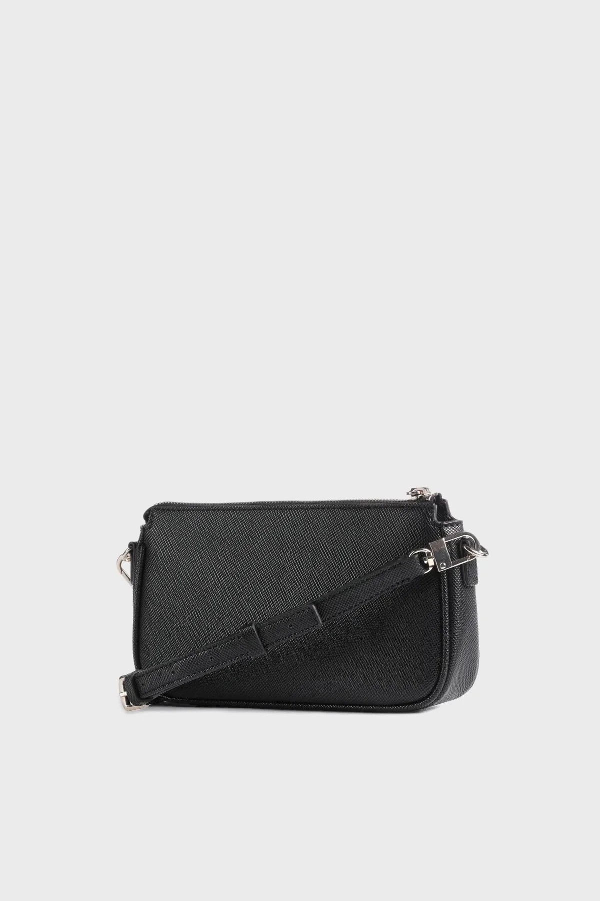 Guess Noelle Logo Desenli Zincir Detaylı Çapraz Askılı Bayan Çanta HWZG7879710 BLA SİYAH - 5