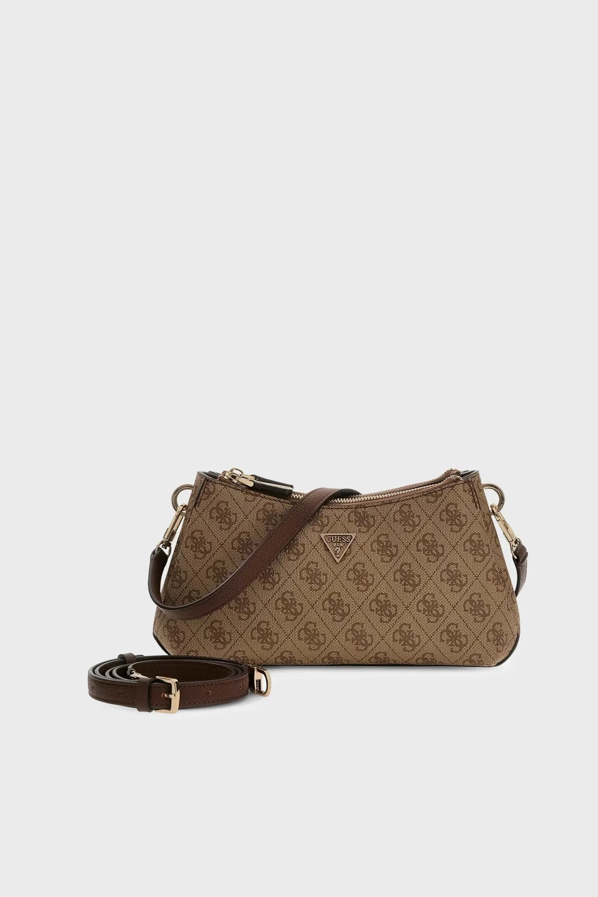Guess Noelle Logolu Ayarlanabilir Askılı Kadın Çanta HWBG96 72730 LGW Kahve - 5